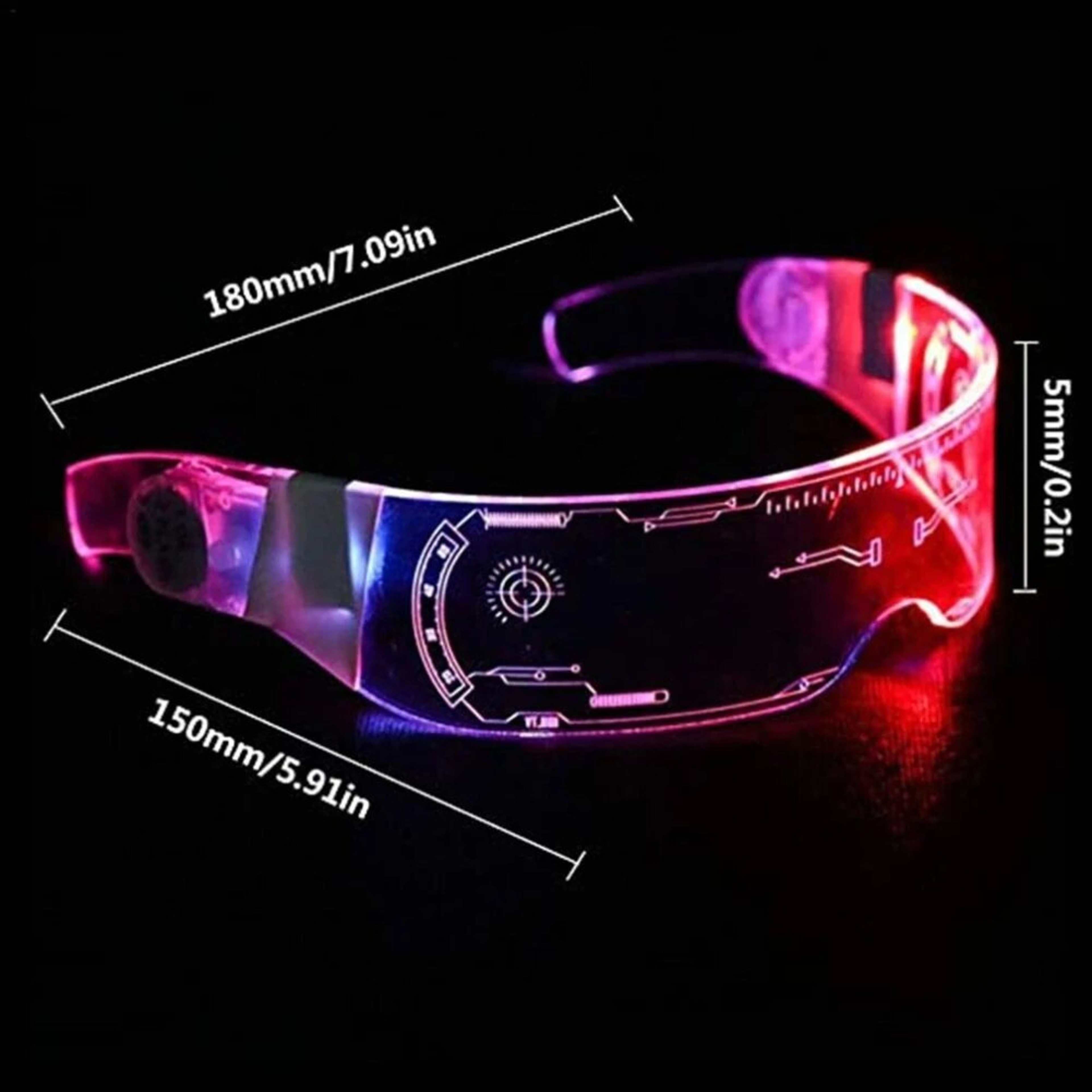 Luminous LED Glasses: Colorful Party Decoration for Music Bar, KTV, Festivals - Perfect for Christmas, Valentine's Day & – view 5