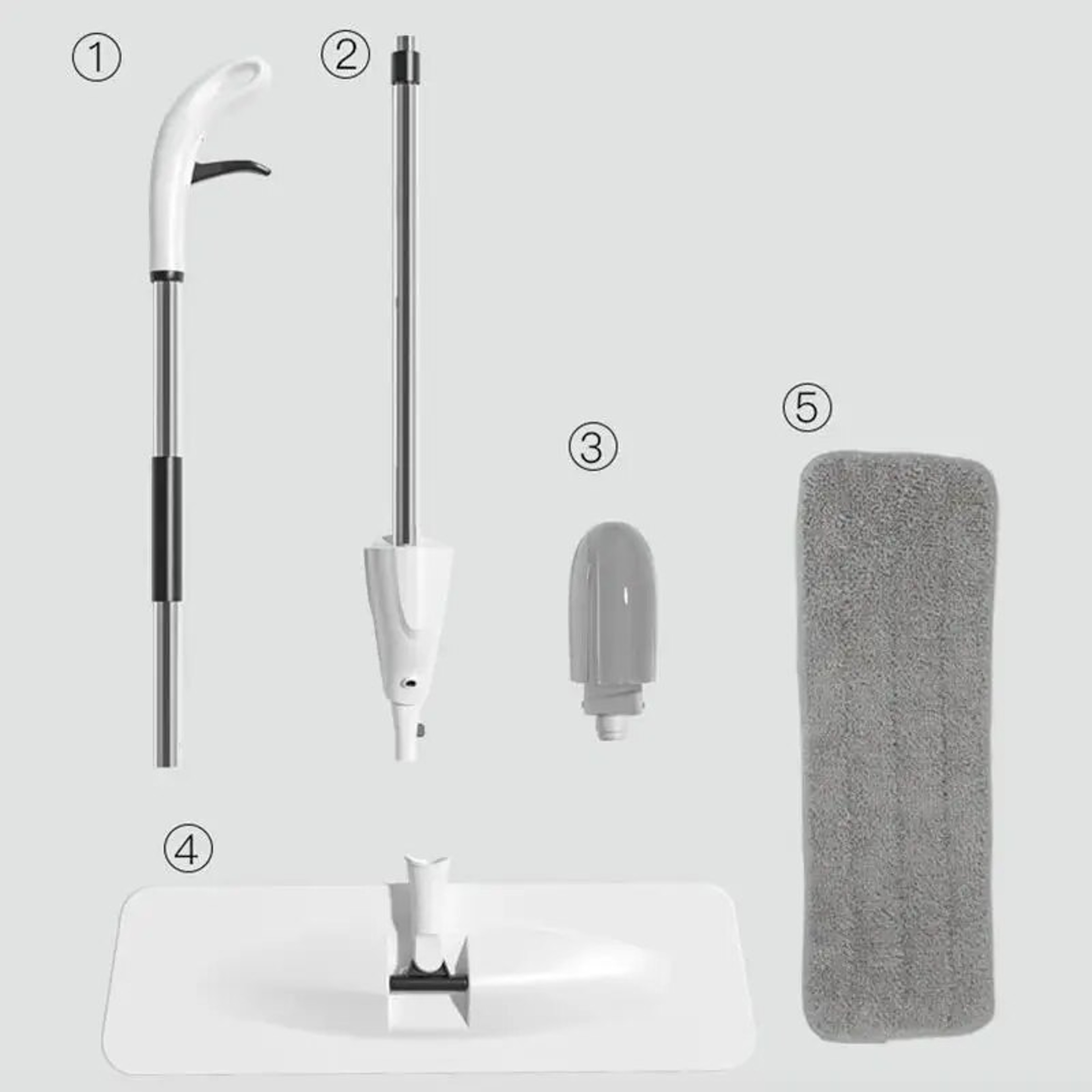 360 Rotary Spray Mop: Reusable Microfiber Cloth for Kitchen Tile Floor Cleaning – view 4