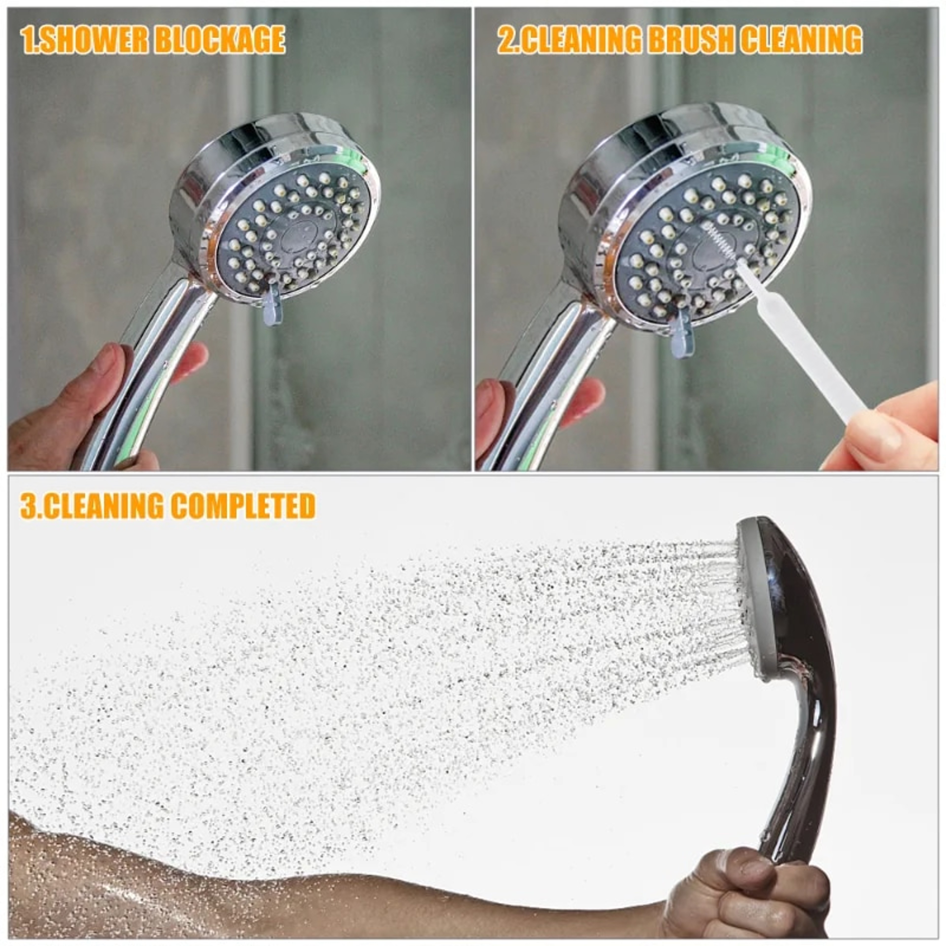 Micro Nylon Shower Head Cleaning Brush for Household - Anti-clogging Tool for Bathroom, Toilet, Phone Hole & Pore Gap – view 5