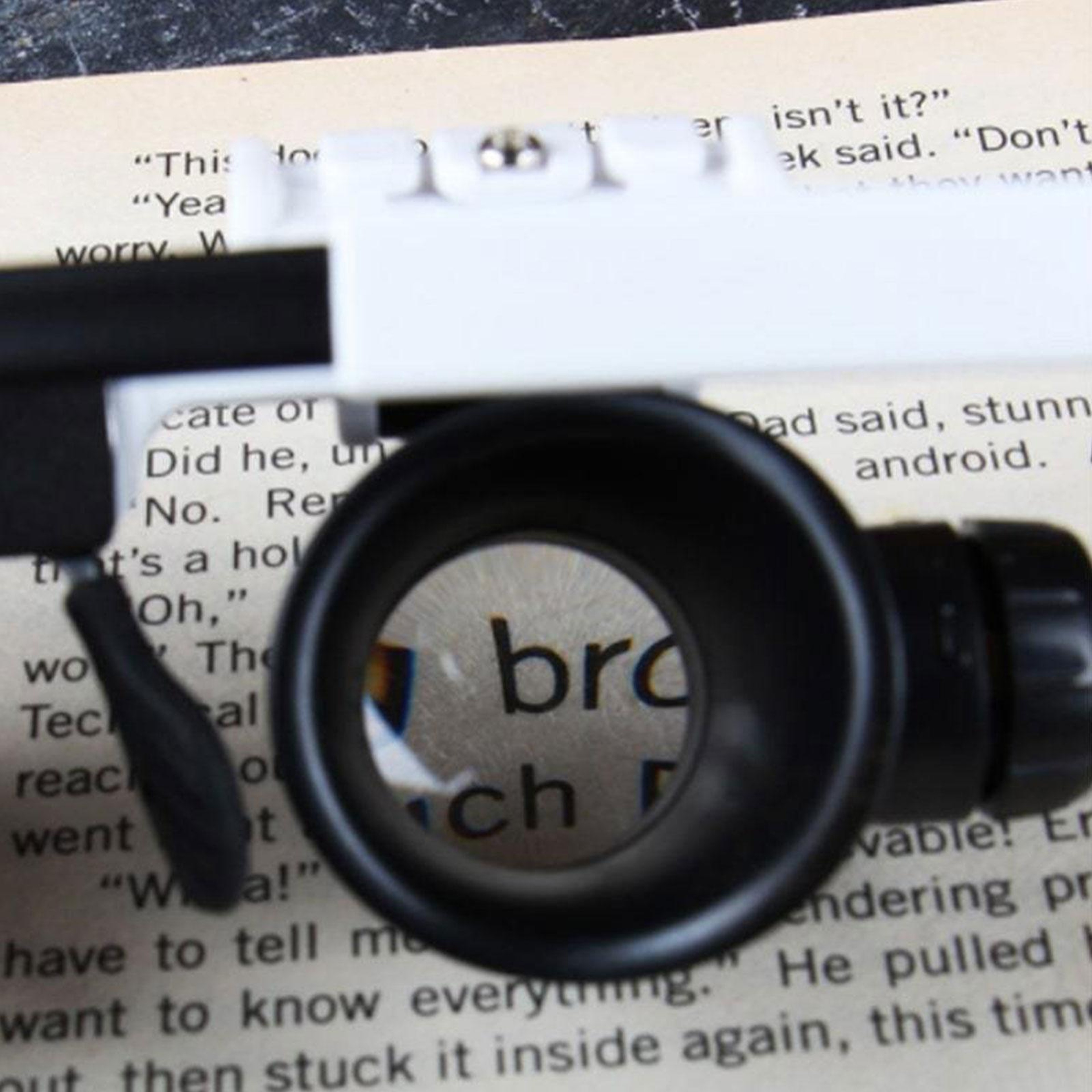 LED HeadMounted Magnifier with Light