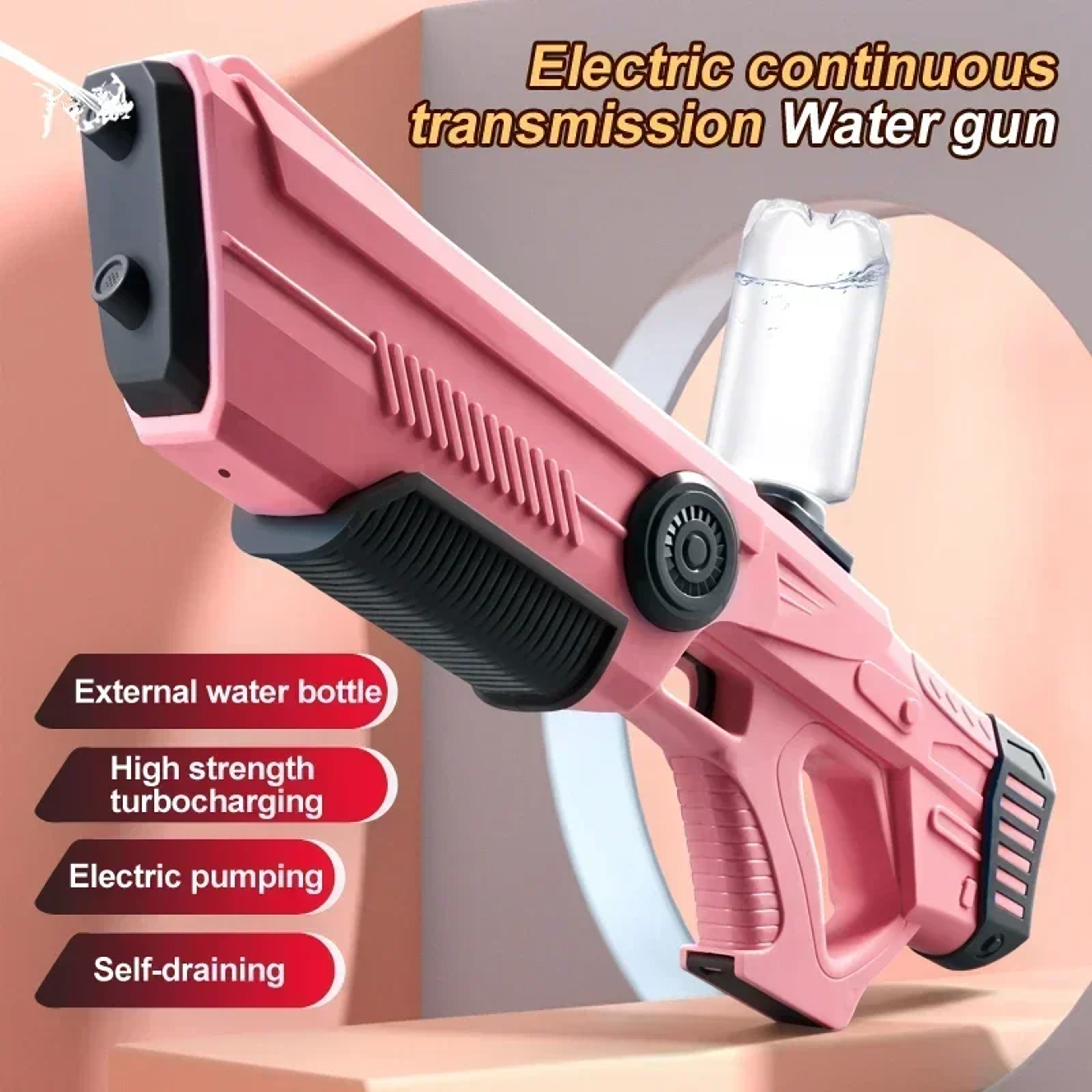 Electric Automatic Water Storage Gun Toy,Portable Children Summer Beach Outdoor Water Fight Spray Gun for Kids & Boys – view 3