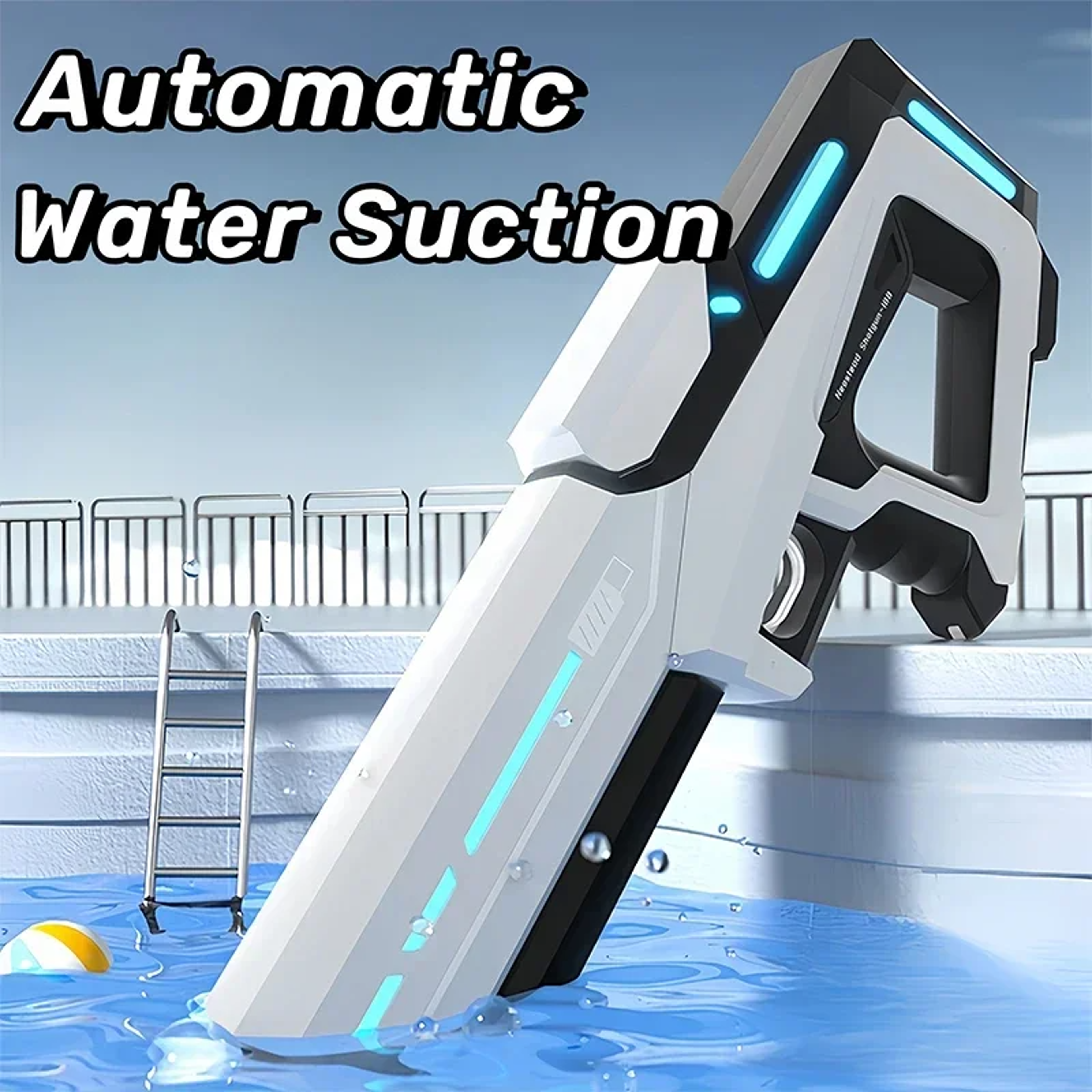 Electric Automatic Water Storage Gun Toy,Portable Children Summer Beach Outdoor Water Fight Spray Gun for Kids & Boys – view 6
