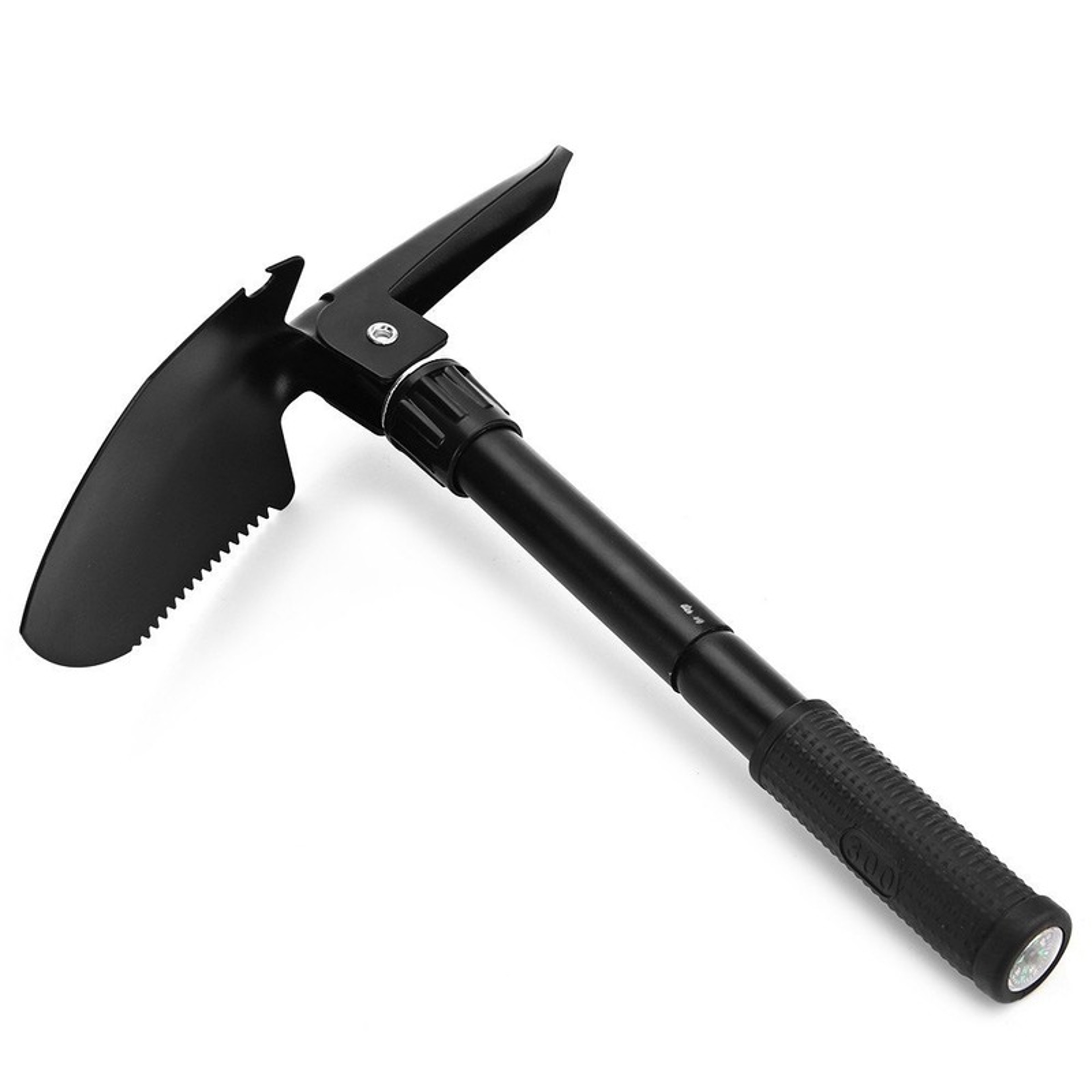 Foldable Survival Shovel with Compass Portable Camping Entrenching Tool – view 3