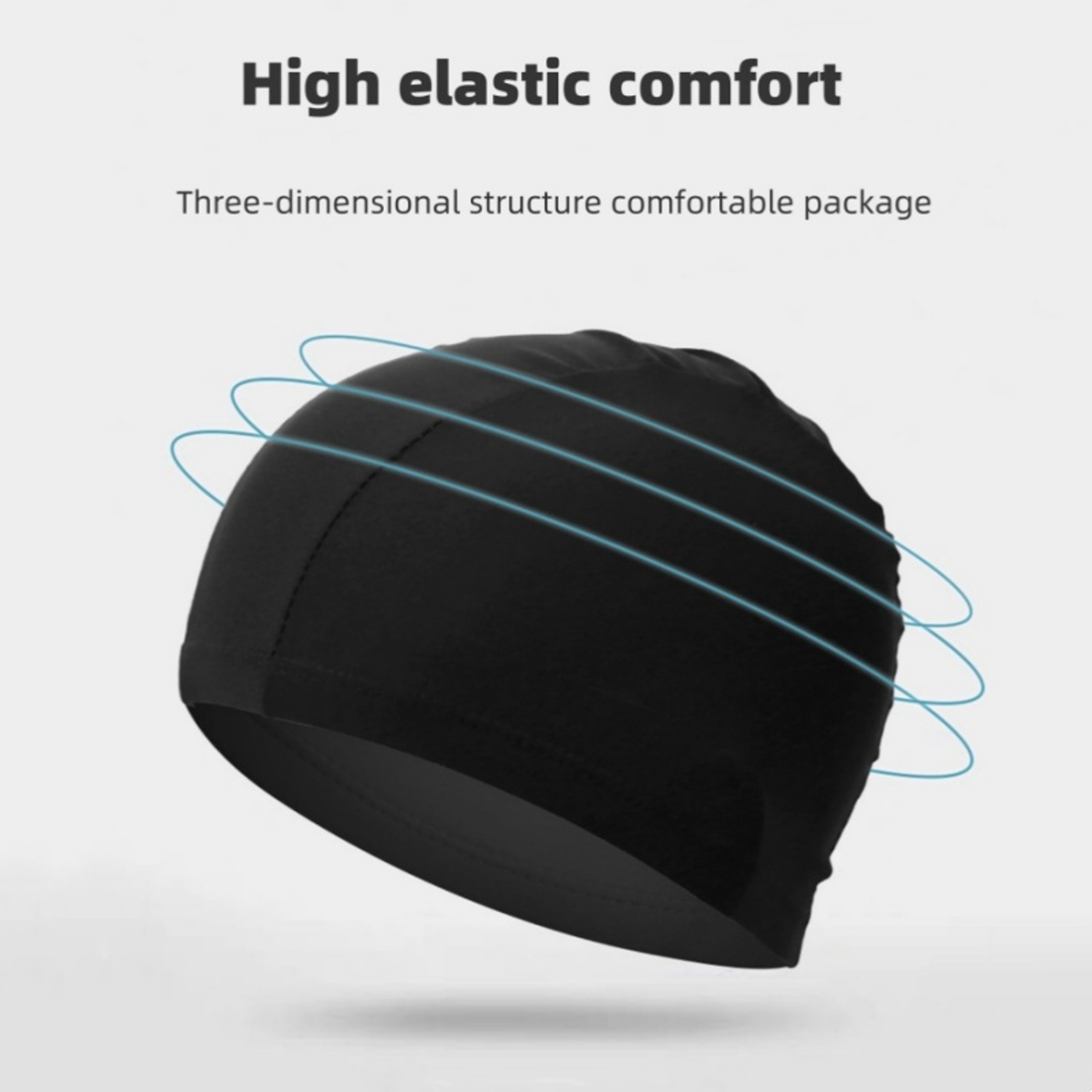 Elastic Silicone Swim Cap For Adults Breathable Waterproof Pool  Training Hat 4