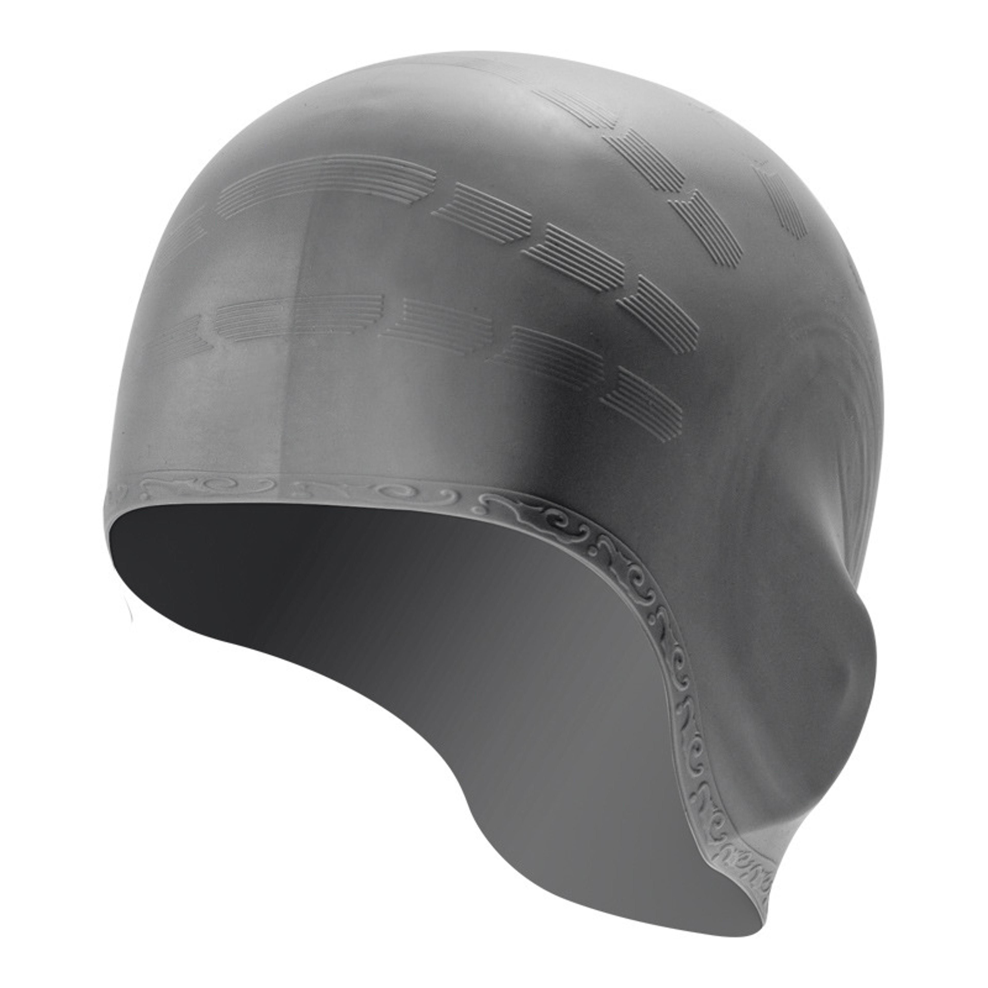 Silicone Waterproof Swim Cap With Ear Protection For Long Hair Men Women 10