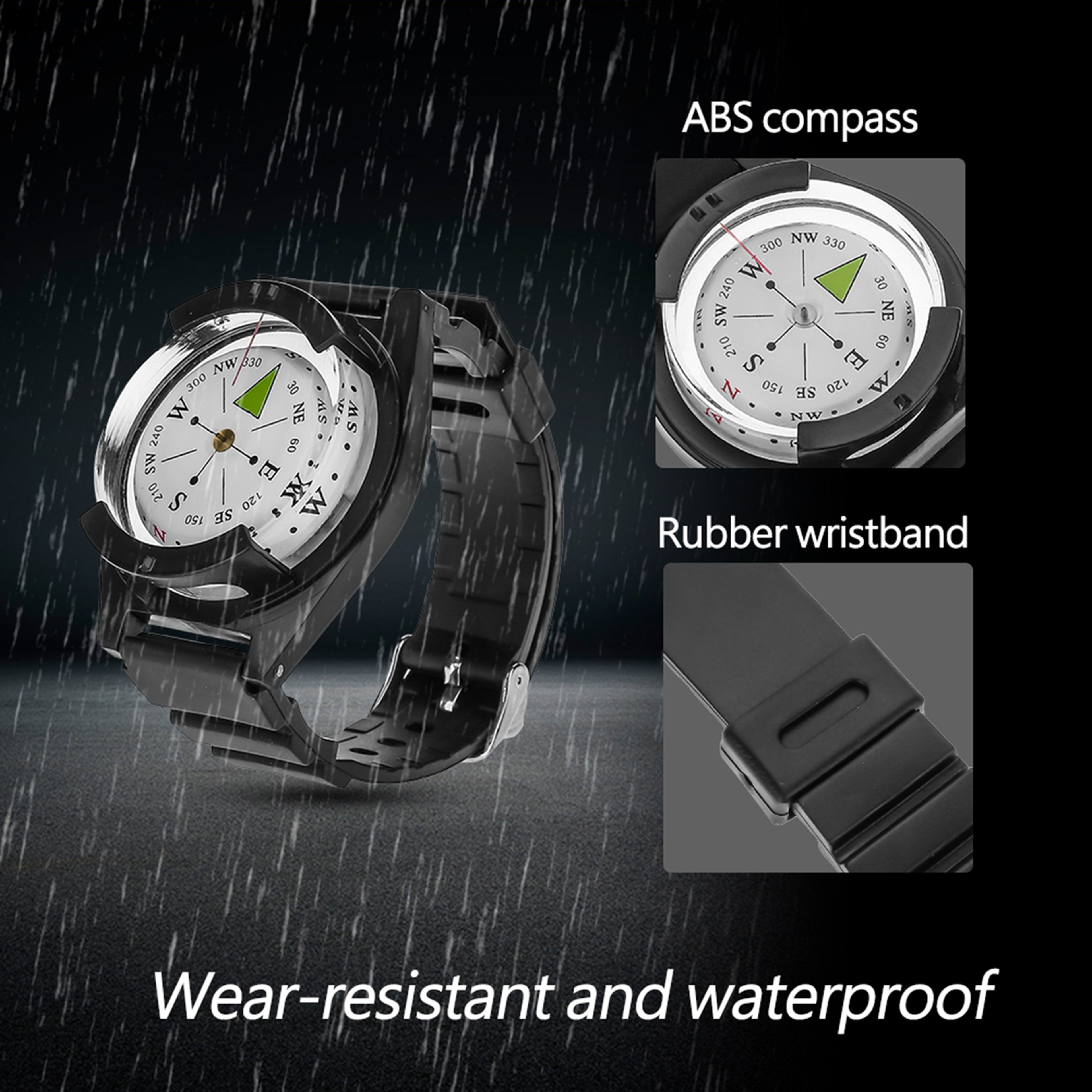 Adventure Wrist Compass Watch Wrist Compass Outdoor Navigation Band For Hiking 2