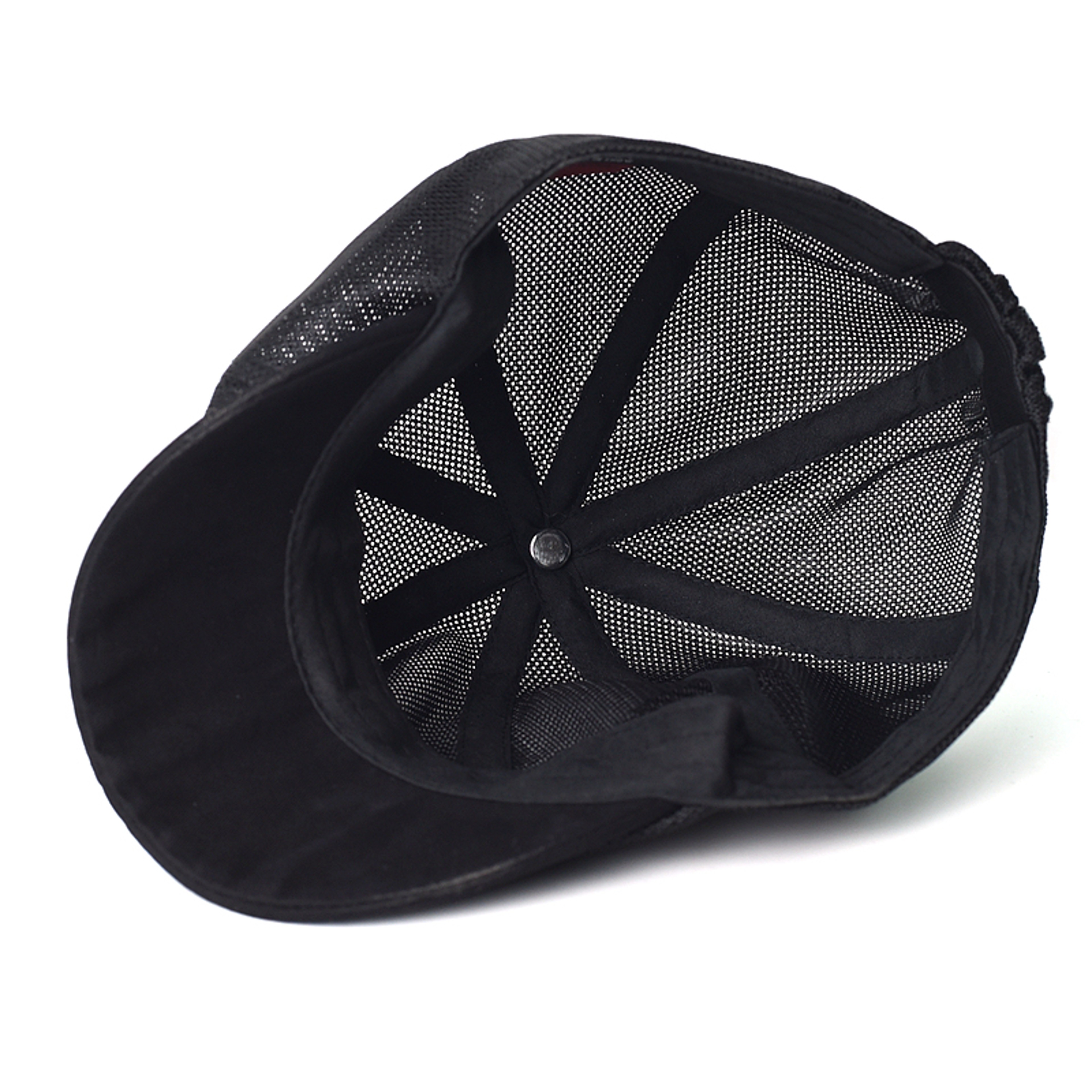 Breathable Mesh Newsboy Cap Lightweight Summer Flat Cap Retro Beret Hat 4