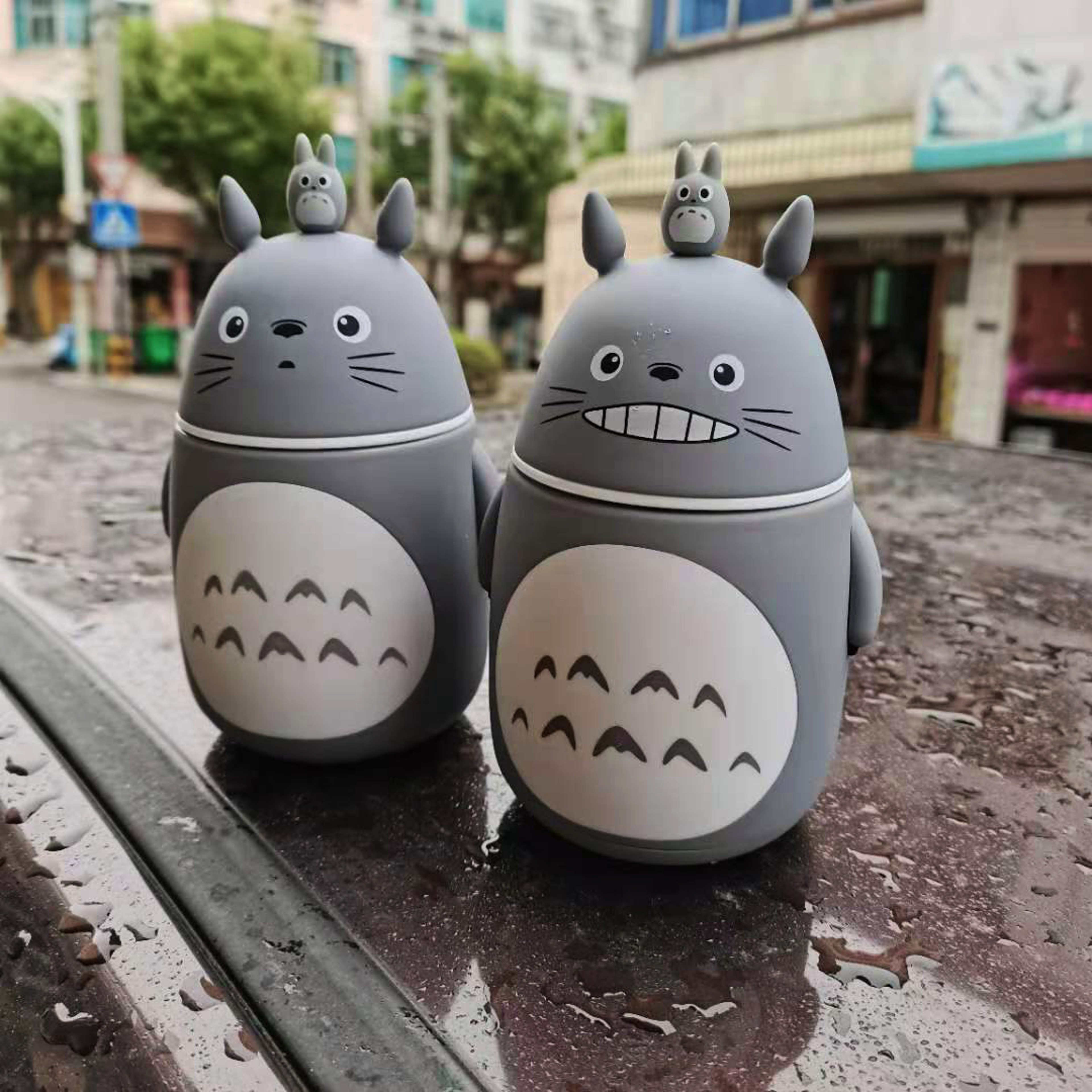 Kawaii Totoro Glass Cup Figurine Totoro Cup Collectible Anime Decor Gift 0