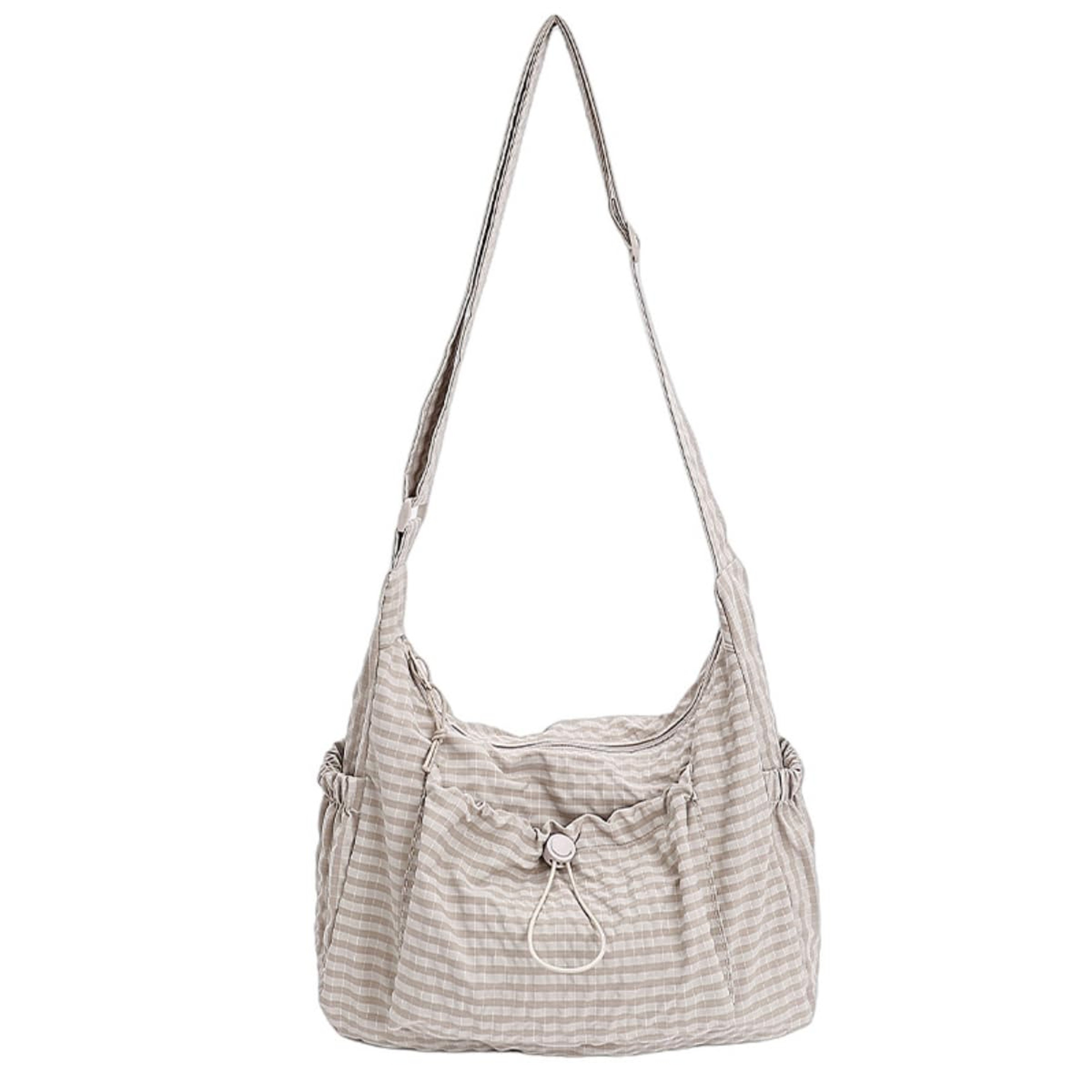 Korean Plaid Crossbody Bag Lightweight Quilted Shoulder Tote for Everyday Style – view 9