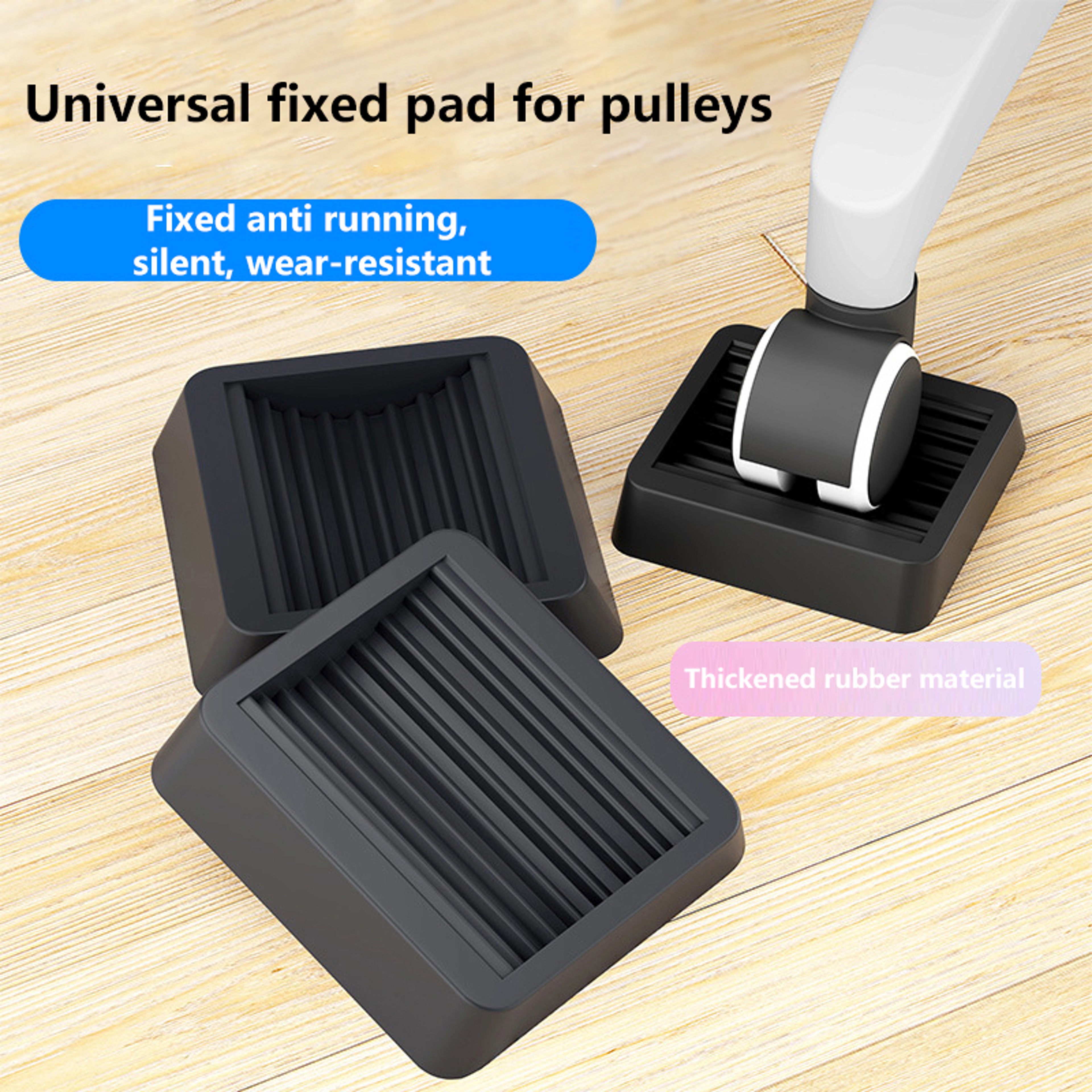 Anti Slip Chair Wheel Stoppers for Hardwood Floors Non Slip Furniture Caster Cups – view 2