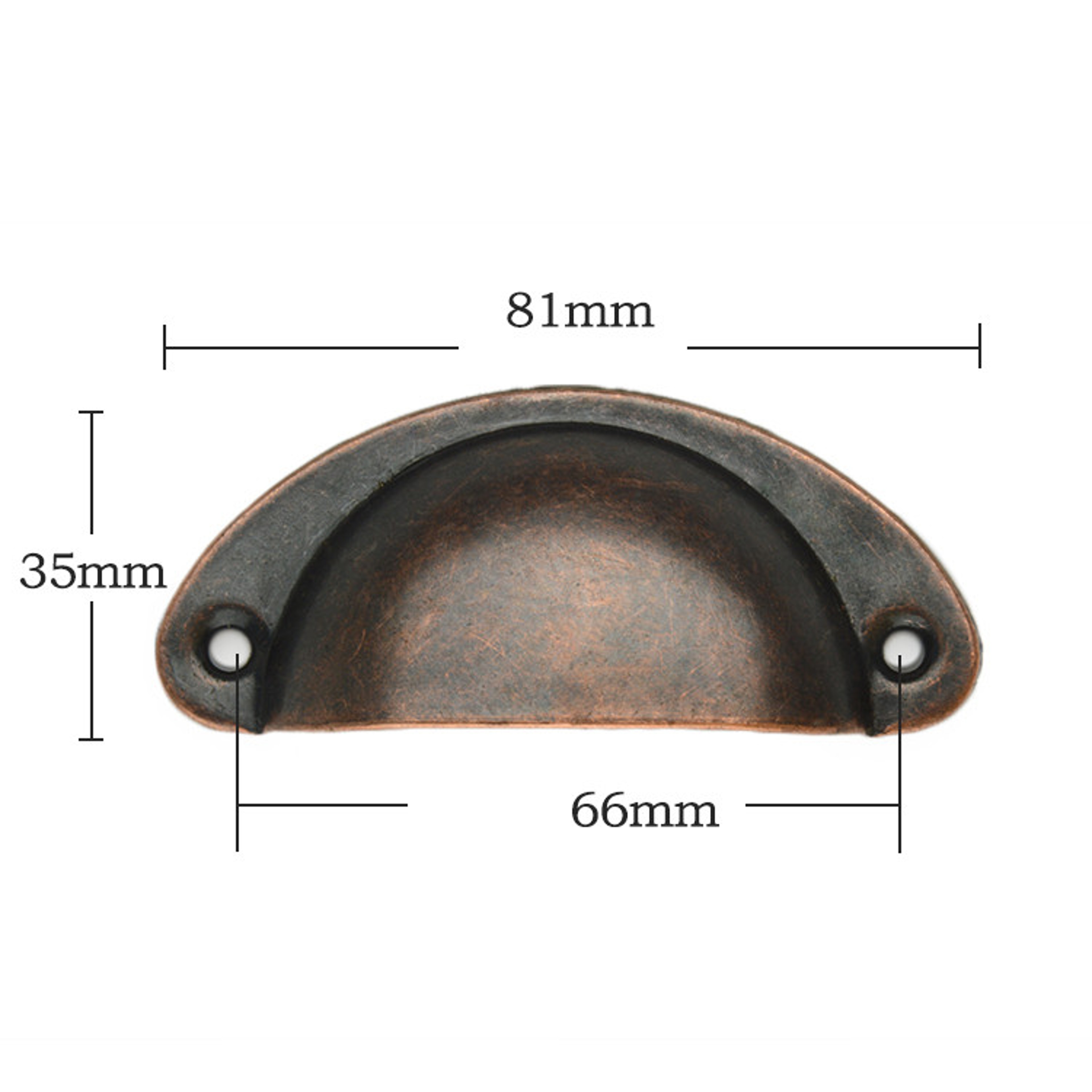 Vintage Antique Brass Shell Cabinet Handle for Drawers and Cupboards – view 12