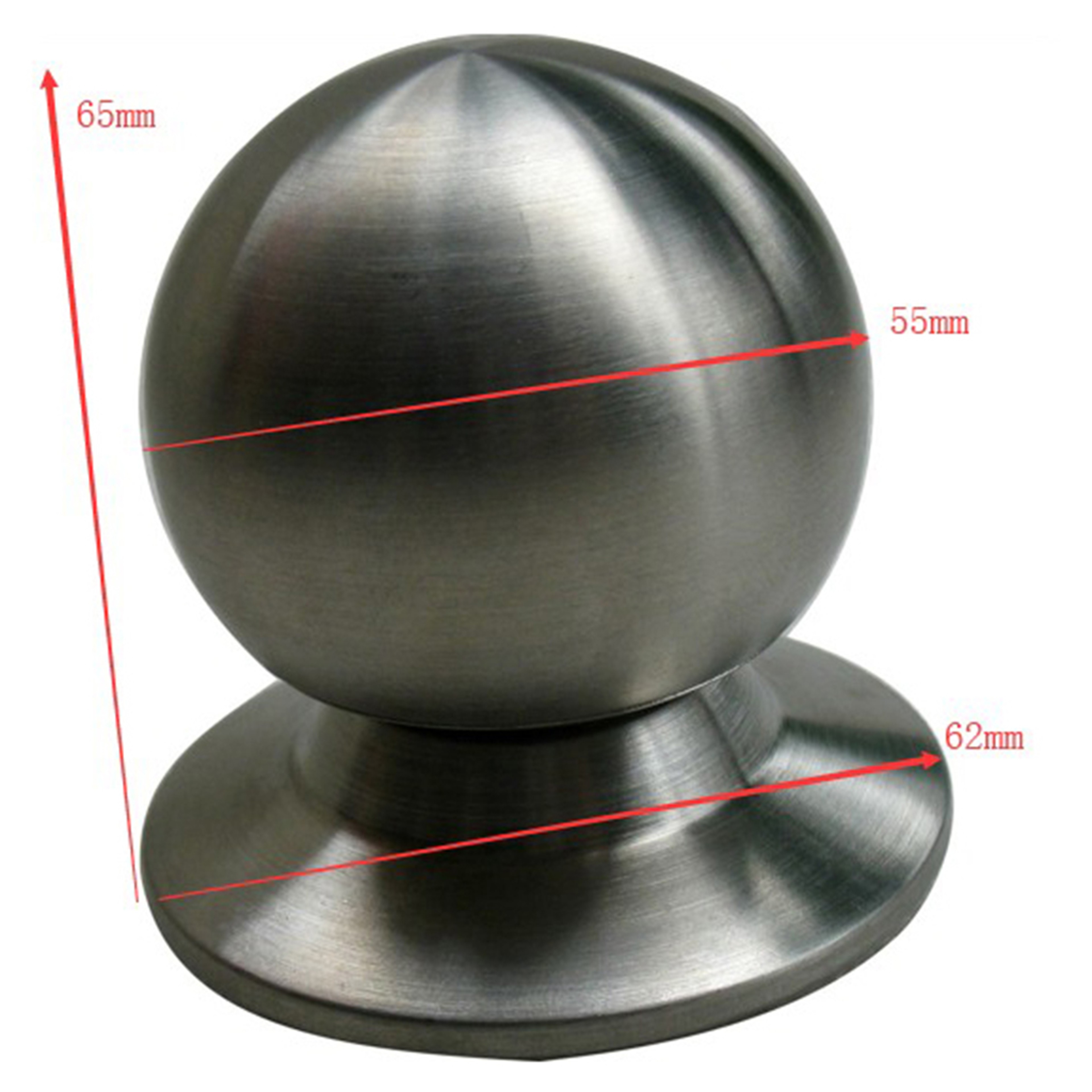 Stainless Steel Privacy Door Knob with Deadbolt Brushed Nickel Handle Lock Set – view 6
