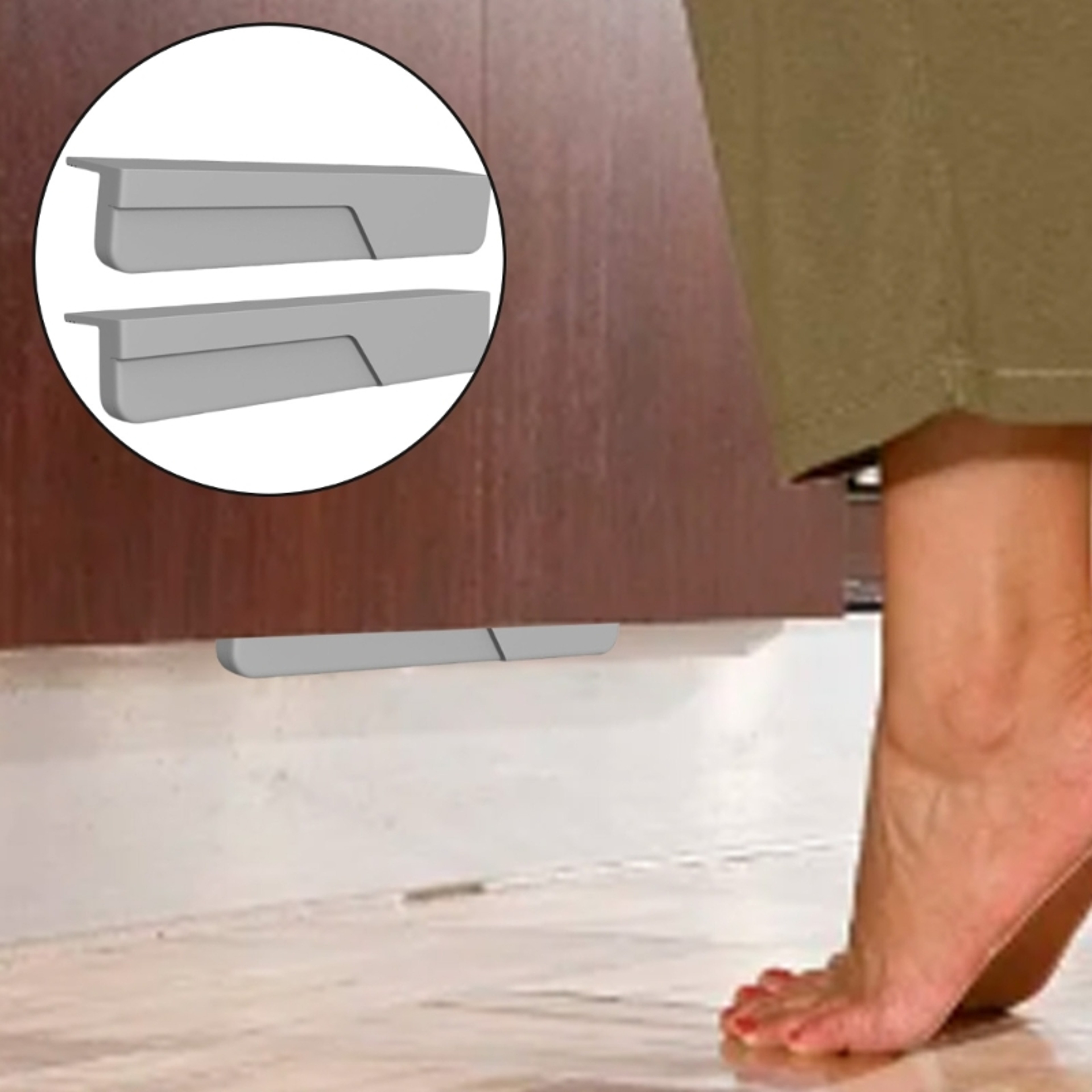 Hands Free Silicone Cabinet Foot Pull Touchless Drawer Opener Handle – view 2
