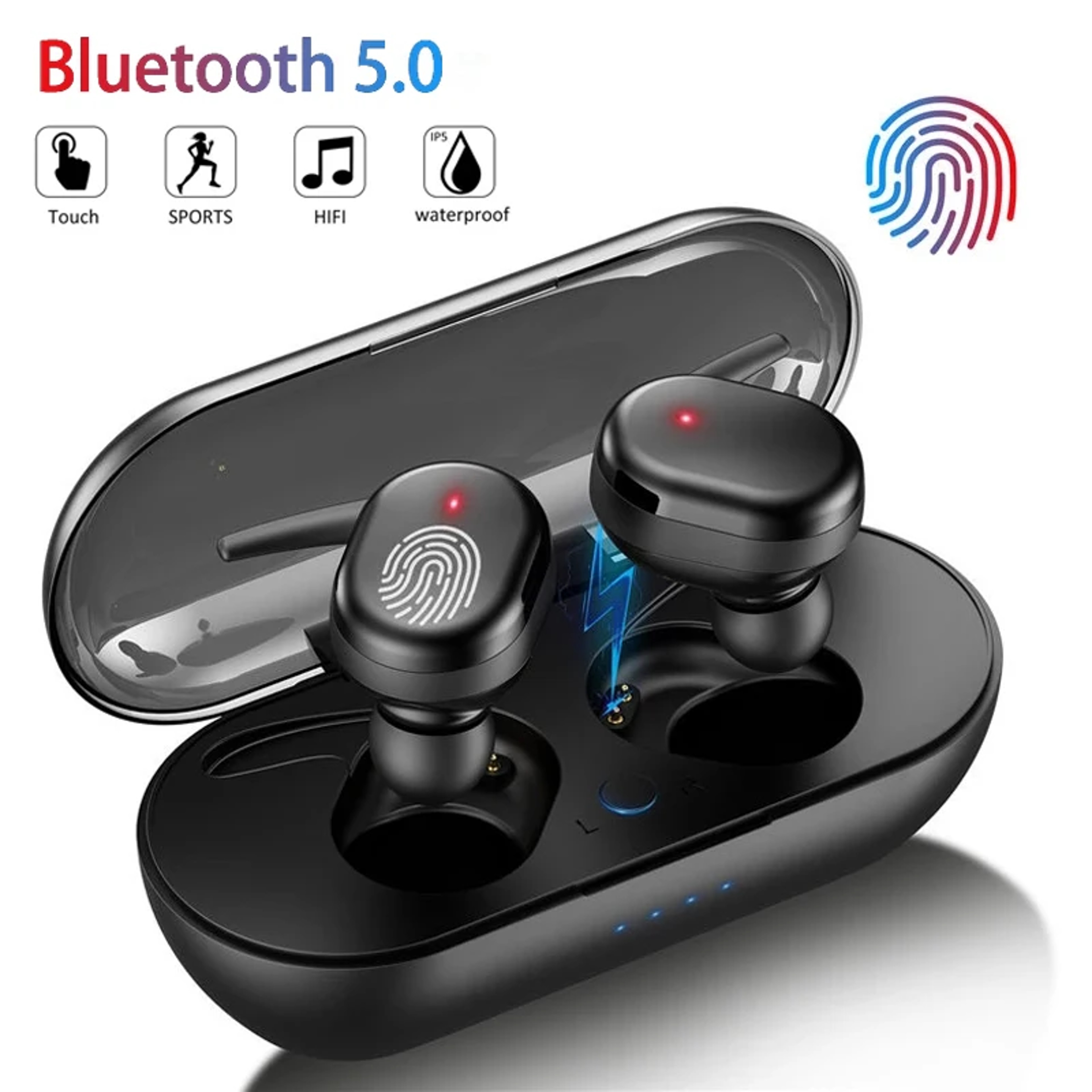 TWS Bluetooth Wireless Earbuds With Noise Reduction And Waterproof Design 1