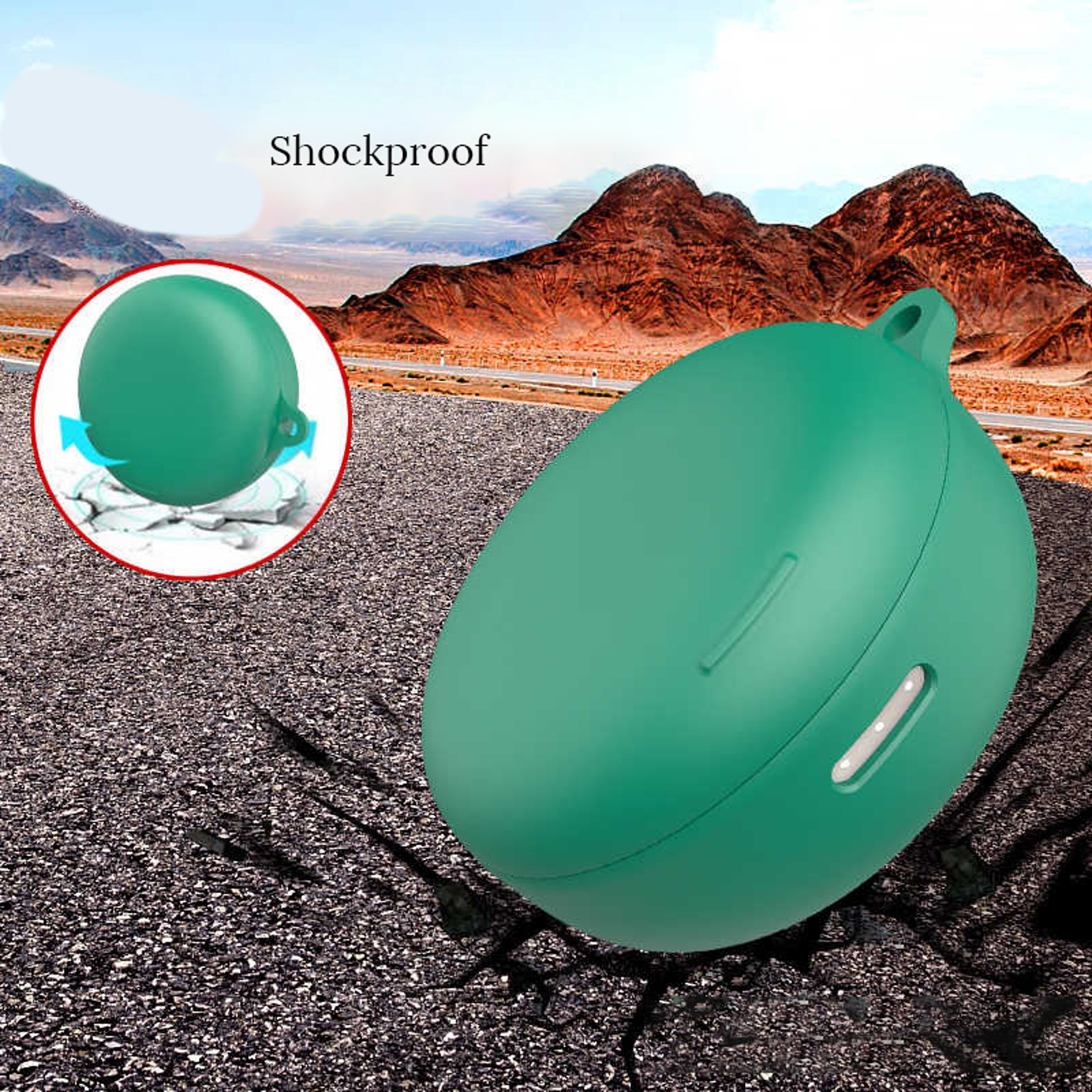 Shockproof Silicone Case For Anker SoundCore Sleep With Carabiner Protective Earbuds Cover 1