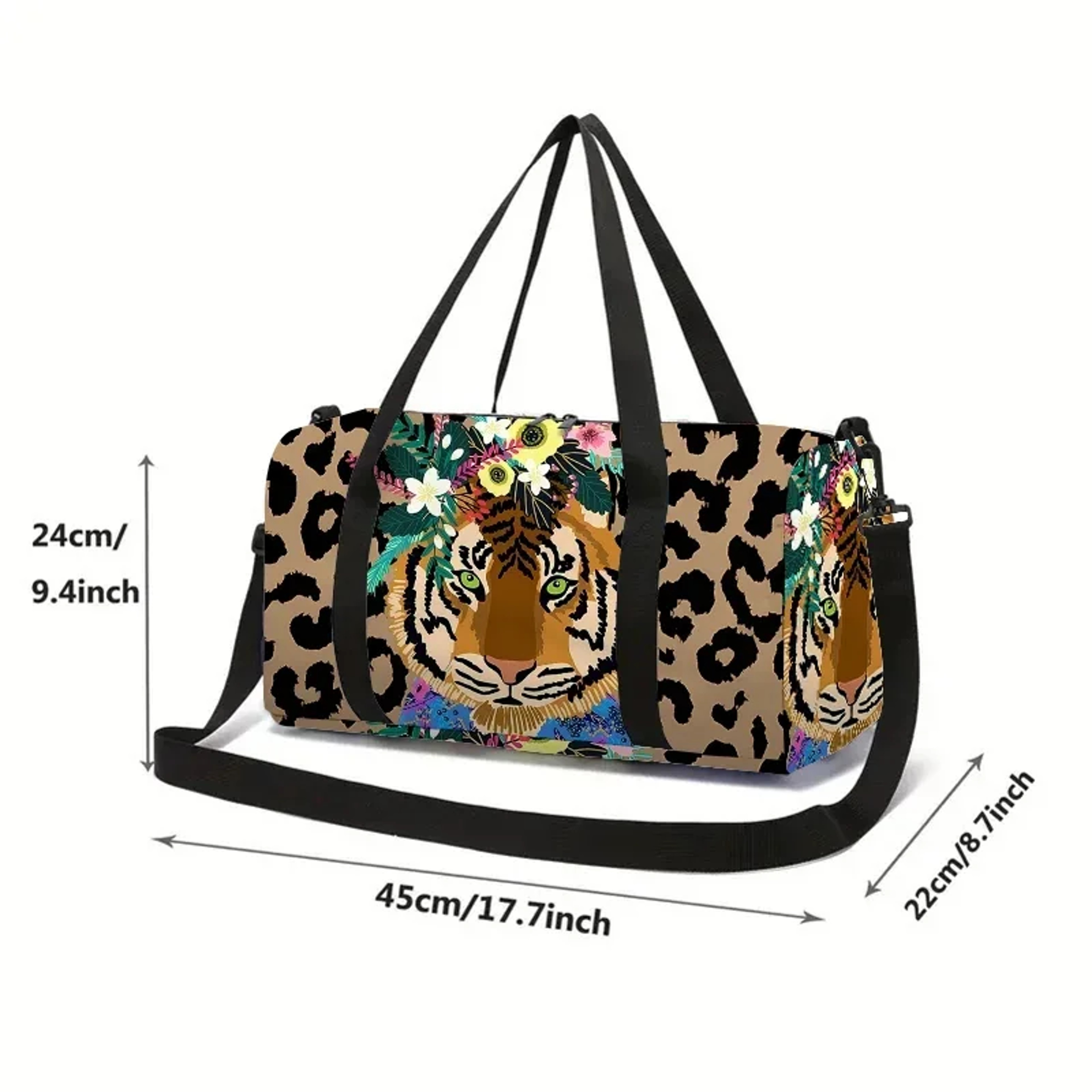Cartoon Animal Kids Travel Duffel Bag Large Capacity Gym & Overnight Luggage – view 2