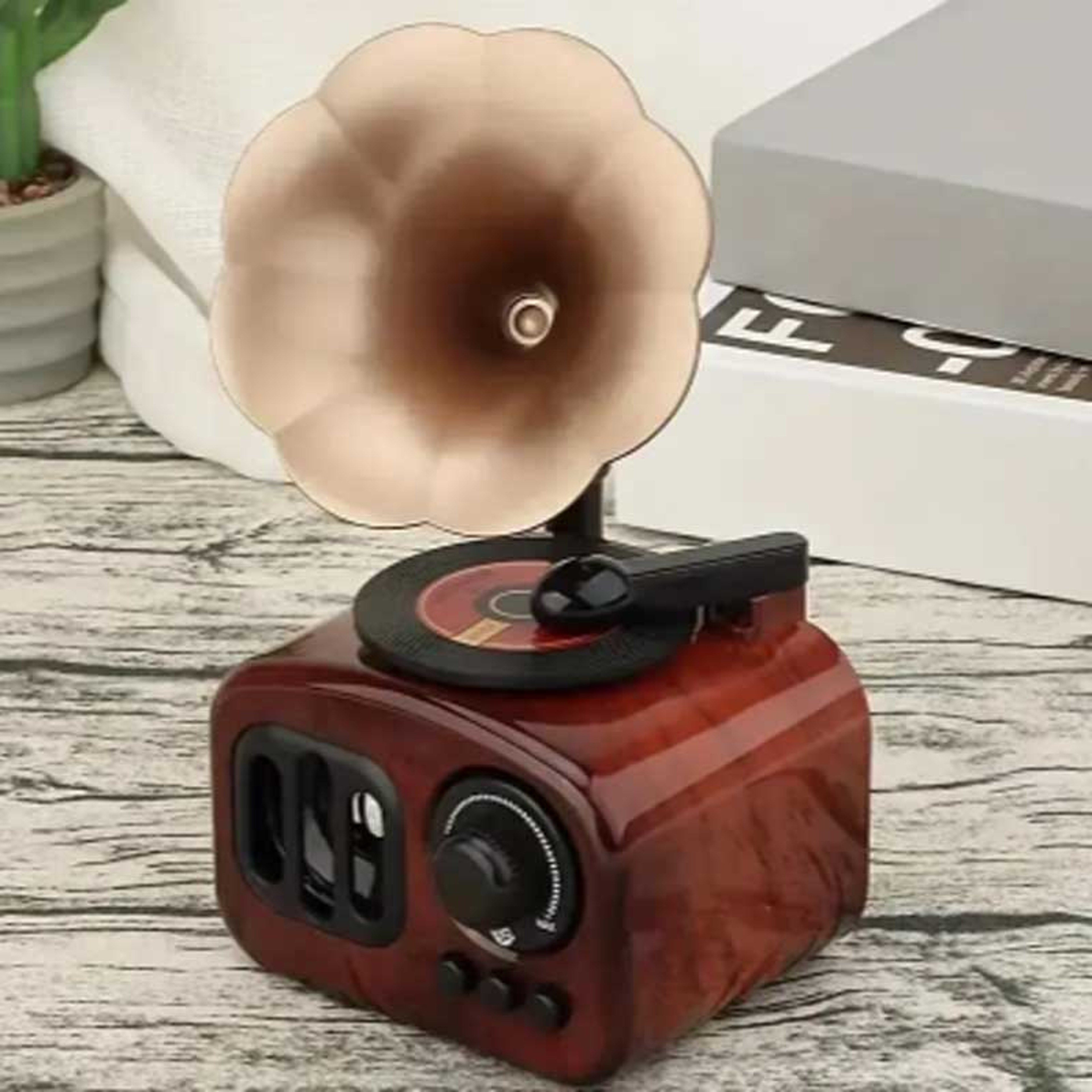 Vintage Gramophone Music Box Retro Home Decor Collectible Gift 1