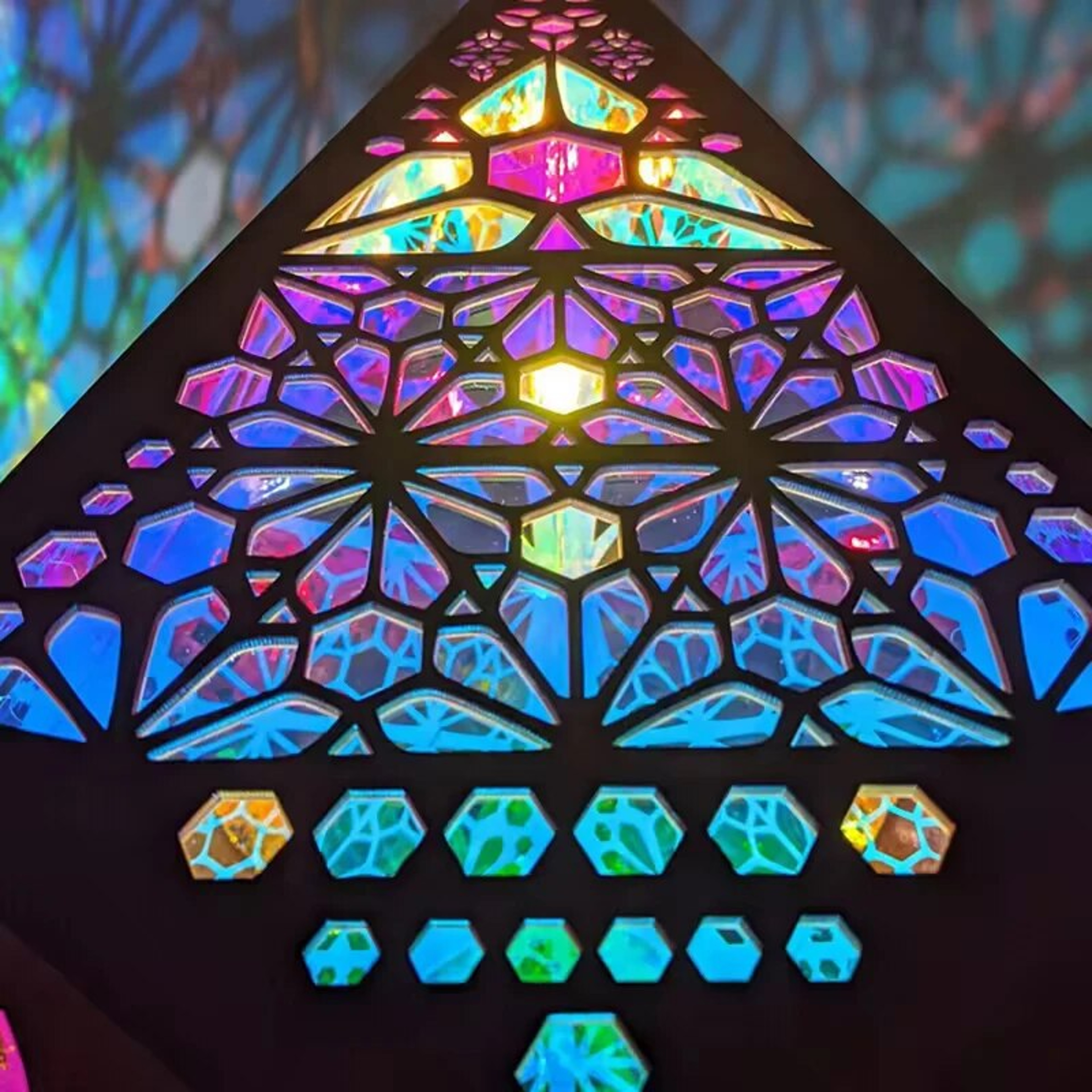 Bohemian Star Projection Lamp Multicolor LED Ambient Night Light for Bedroom Decor – view 6