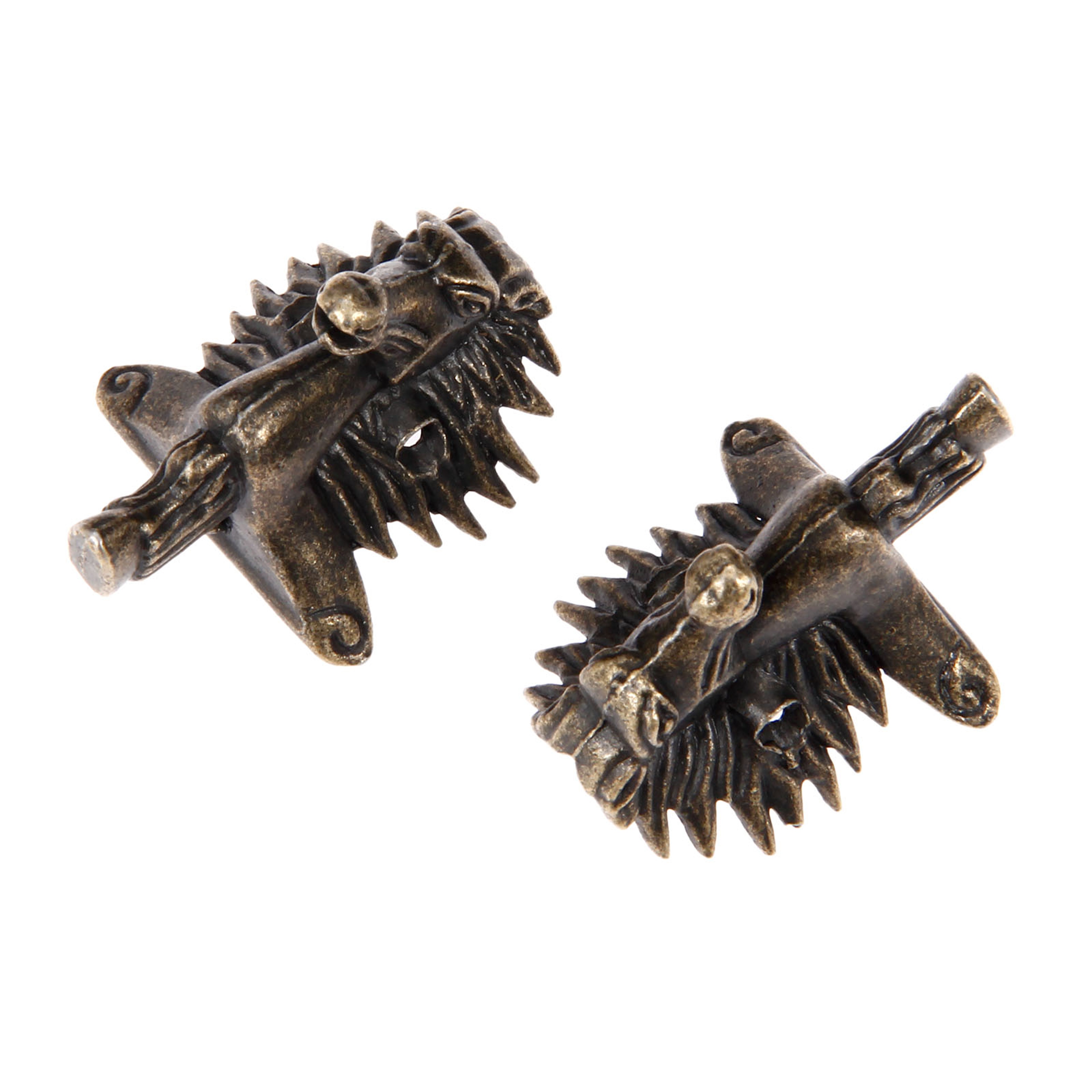 Vintage Zinc Alloy jewelry box corner protectors Antique Bronze Decorative Feet Guards – view 5