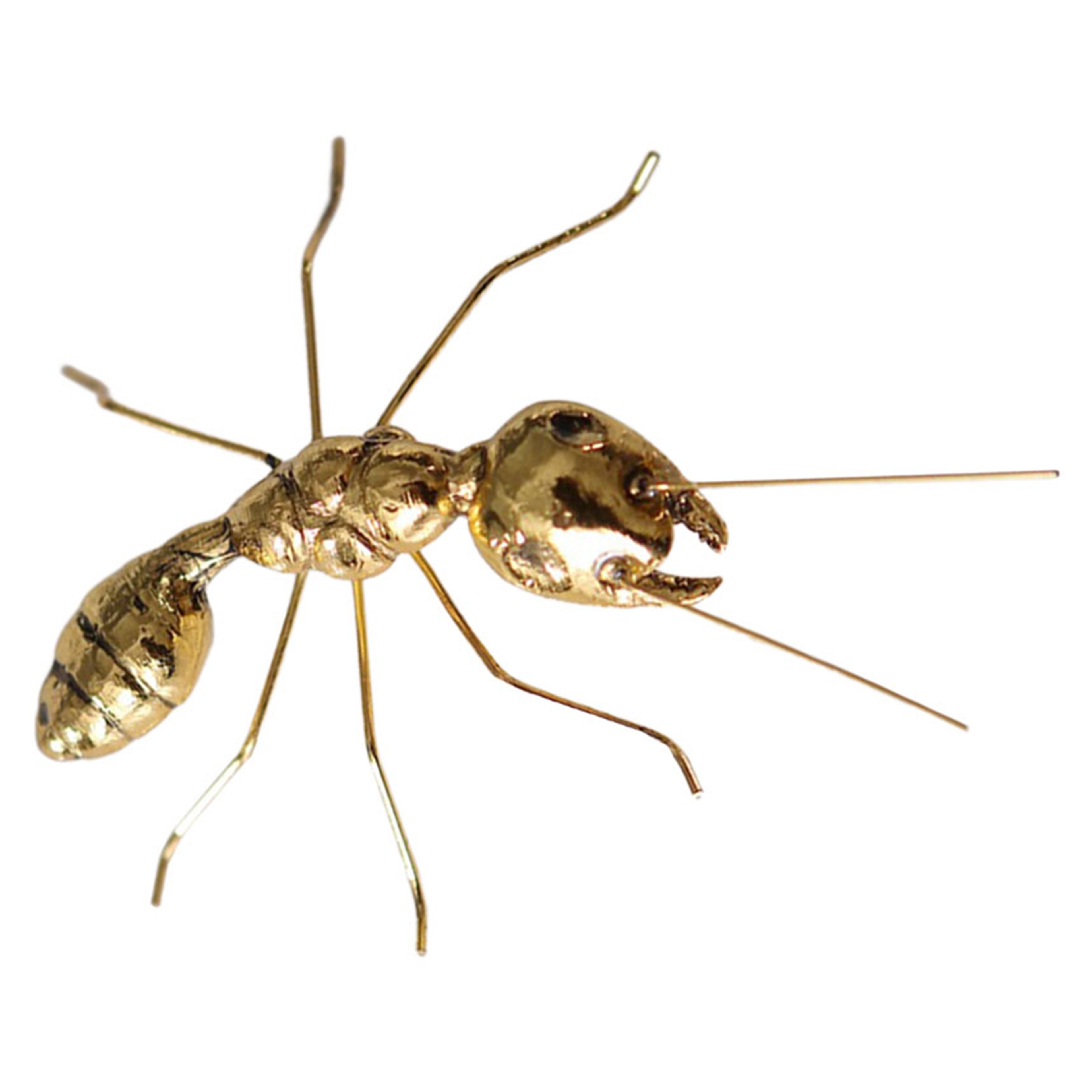 Metal Ant Sculpture Modern Home Decor Accent Miniature Table Figurine – view 5