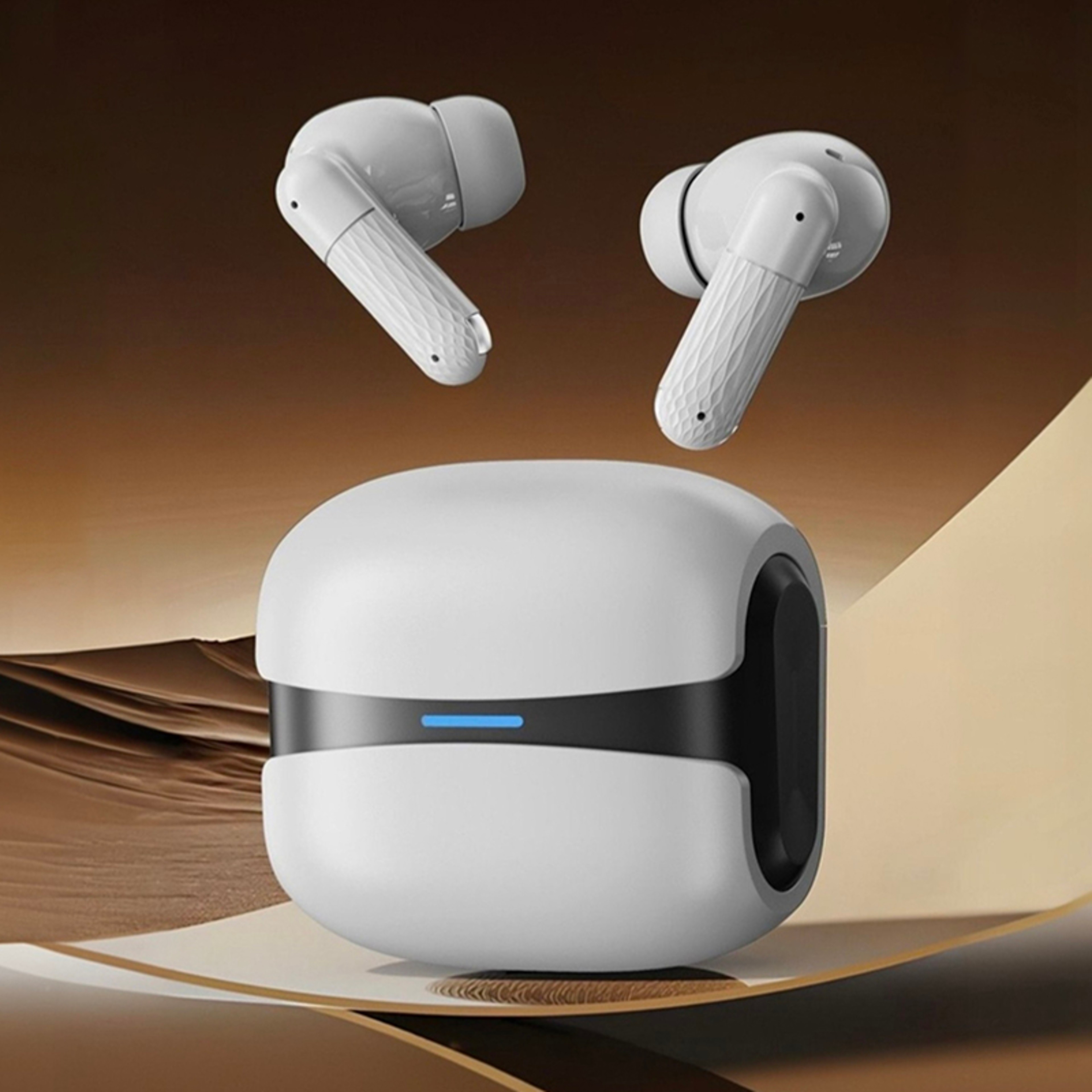 Wireless Earbuds Bluetooth Earphones HiFi Stereo Sports Headset With Noise Reduction Mic 0