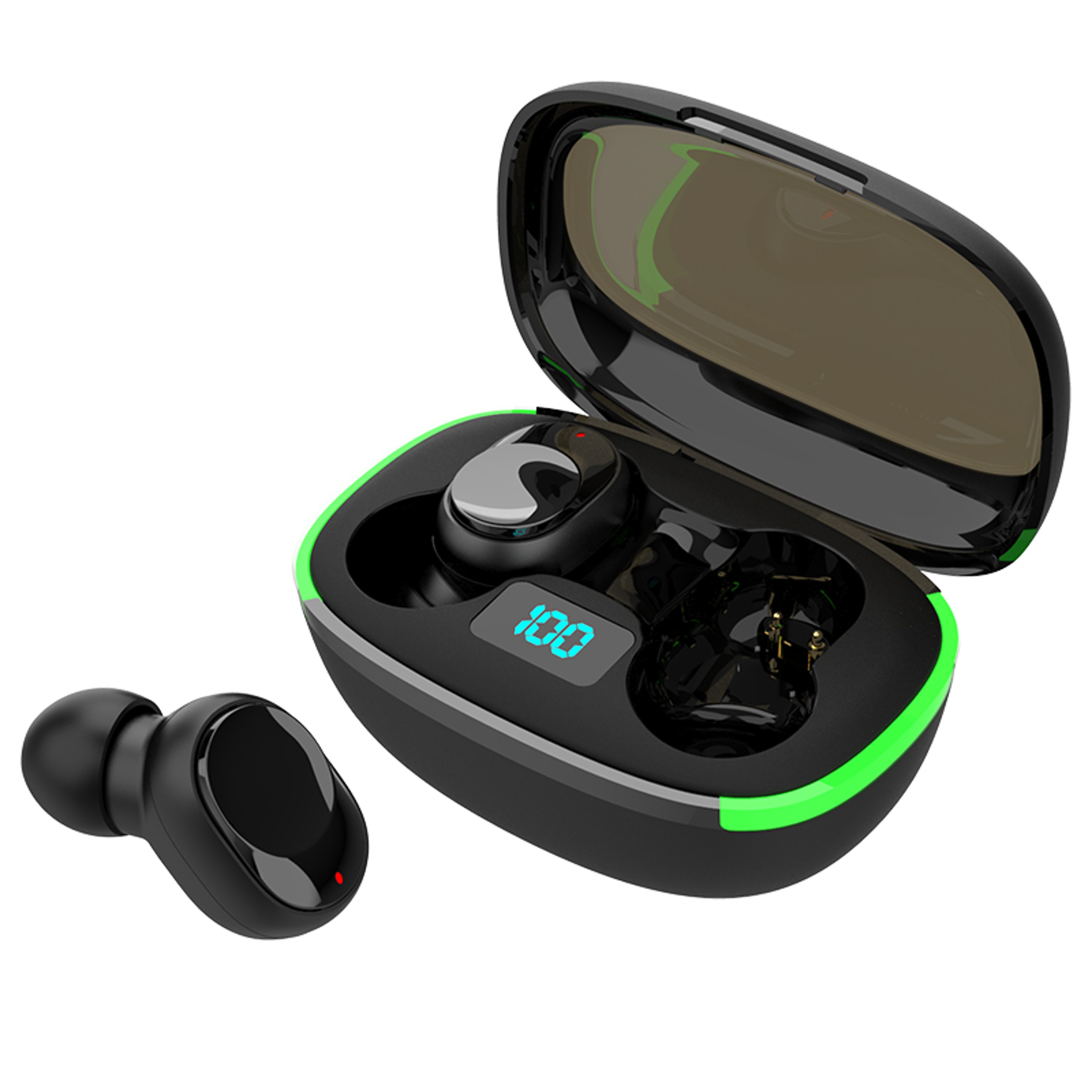 Smart LED Display Bluetooth Earbuds With HiFi Stereo Sound And Long Battery Life 1