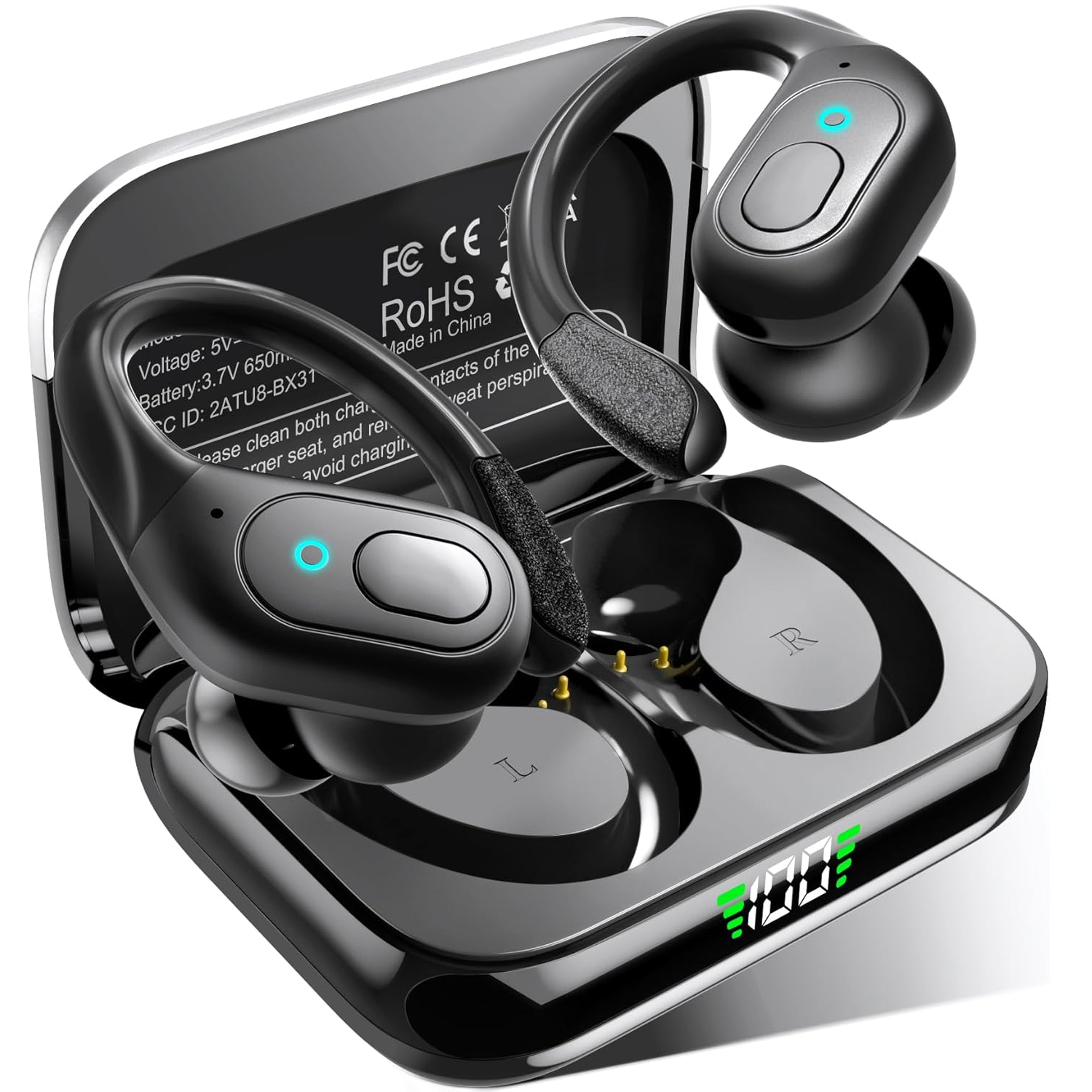 EliteSound TWS Wireless Earbuds with Noise Cancelling & HiFi Bass Bluetooth Headphones – view 1