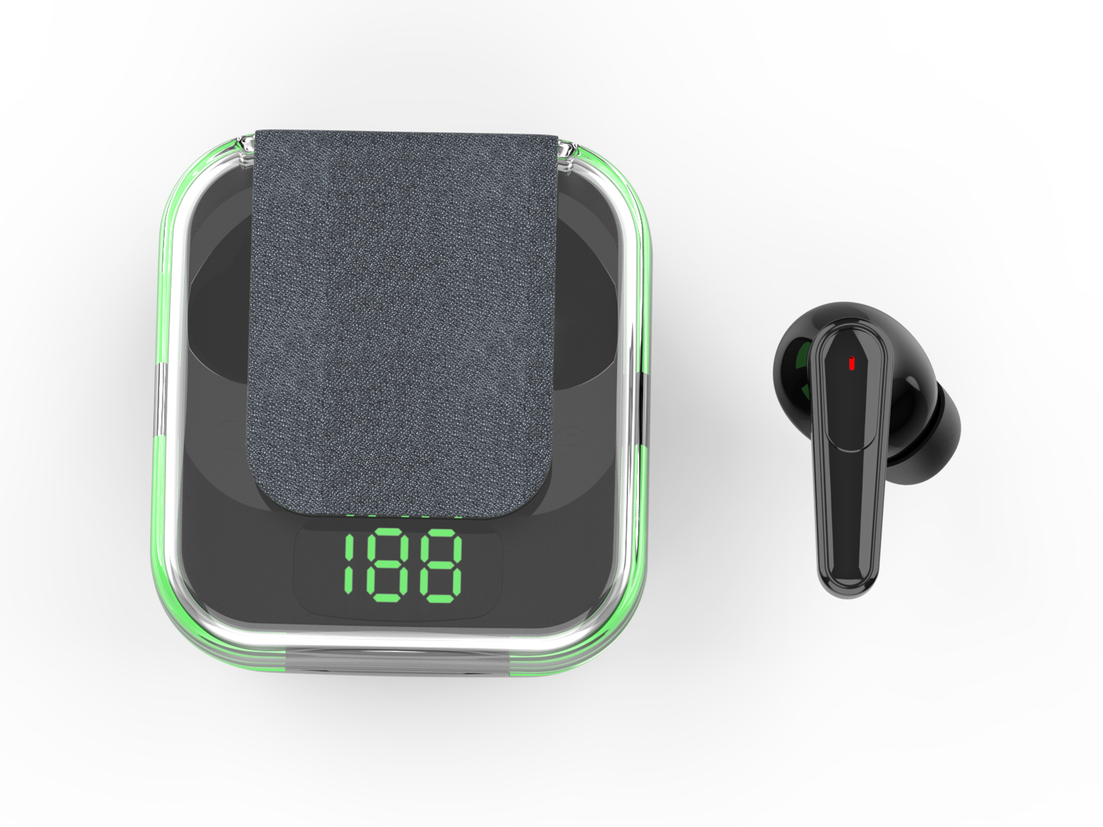 Smart TWS Wireless Earbuds With LED Display Noise Cancelling  Long Battery Life 4
