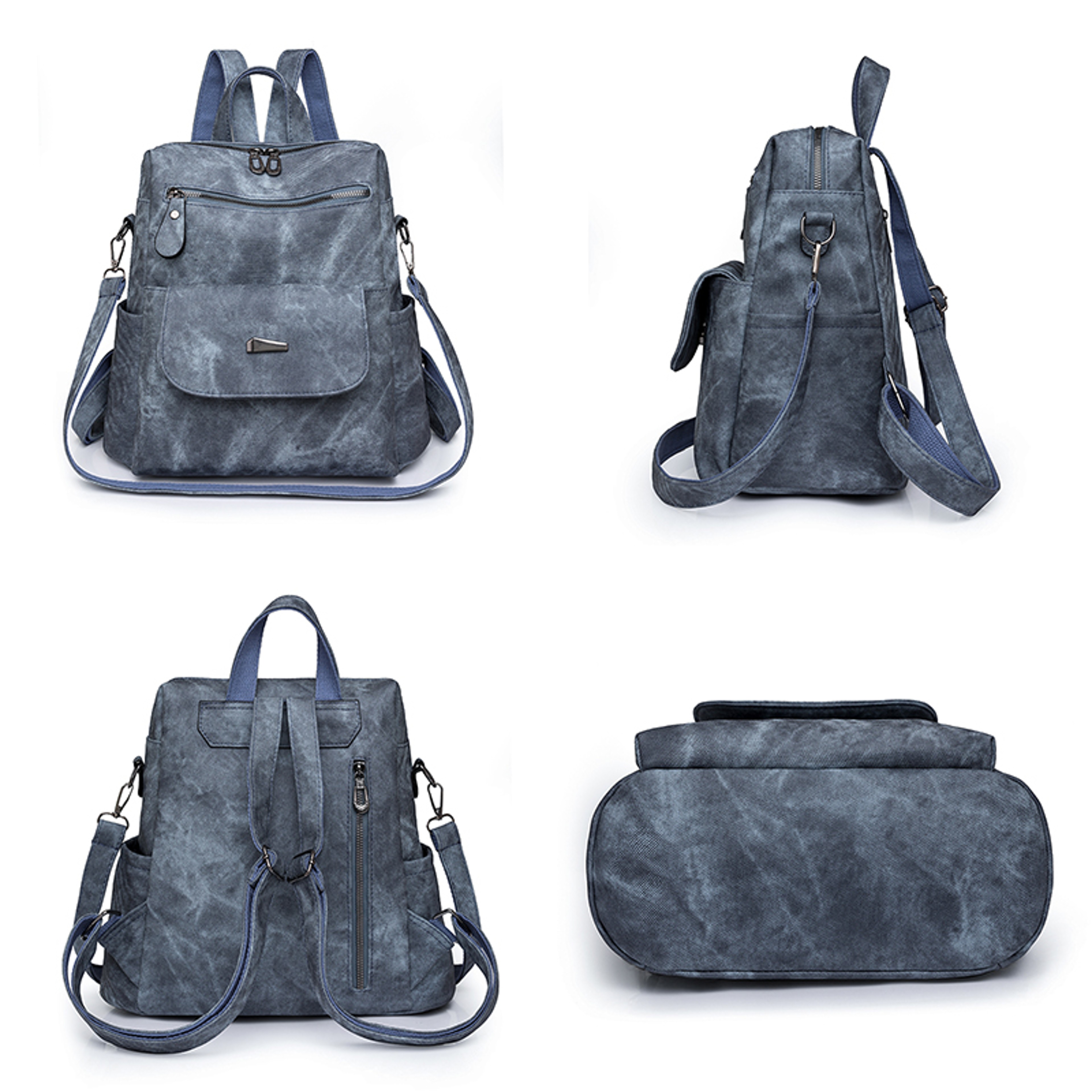 Urban Chic Leather Backpack Women Large Capacity Fashion Travel Backpack – view 3