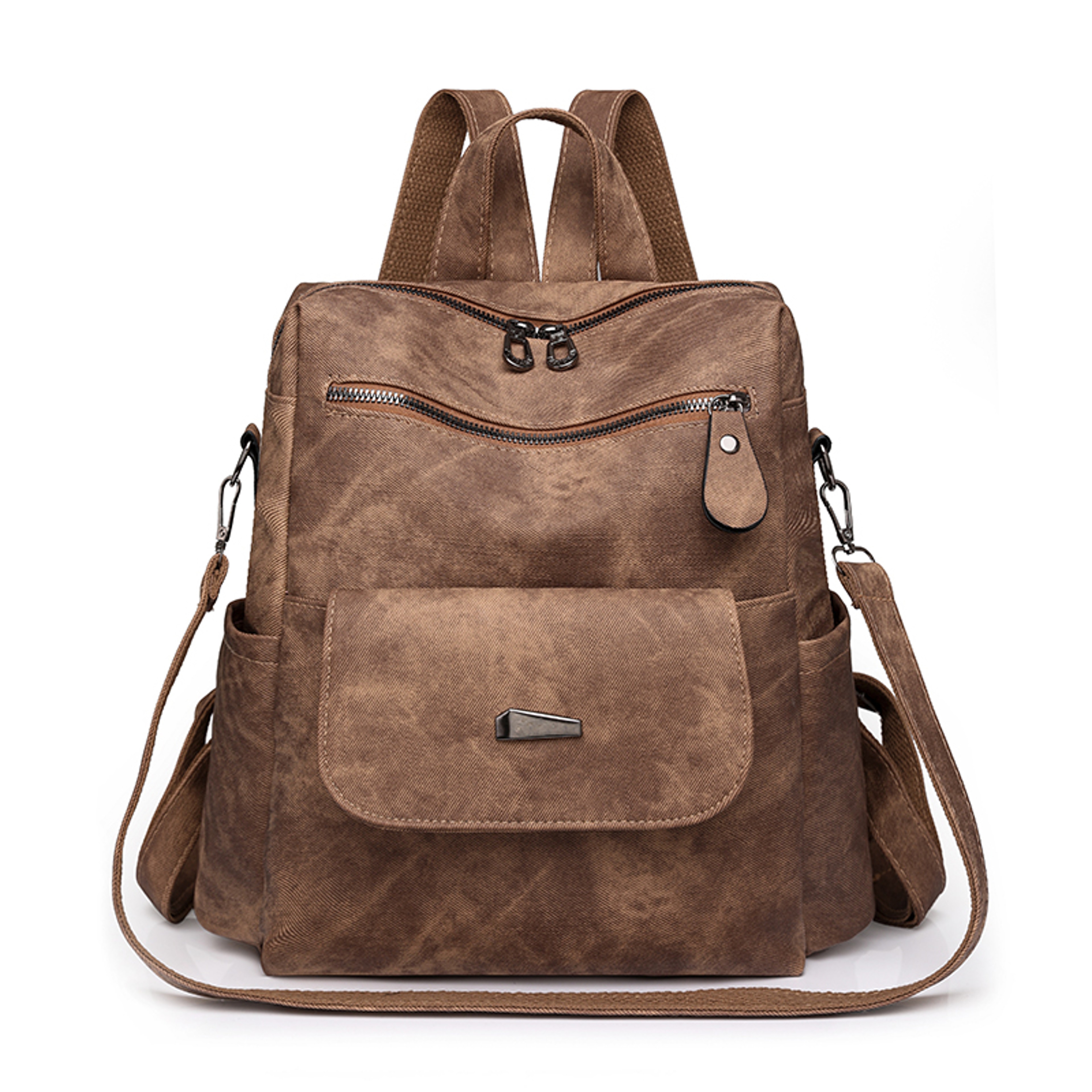 Urban Chic Leather Backpack Women Large Capacity Fashion Travel Backpack – view 7