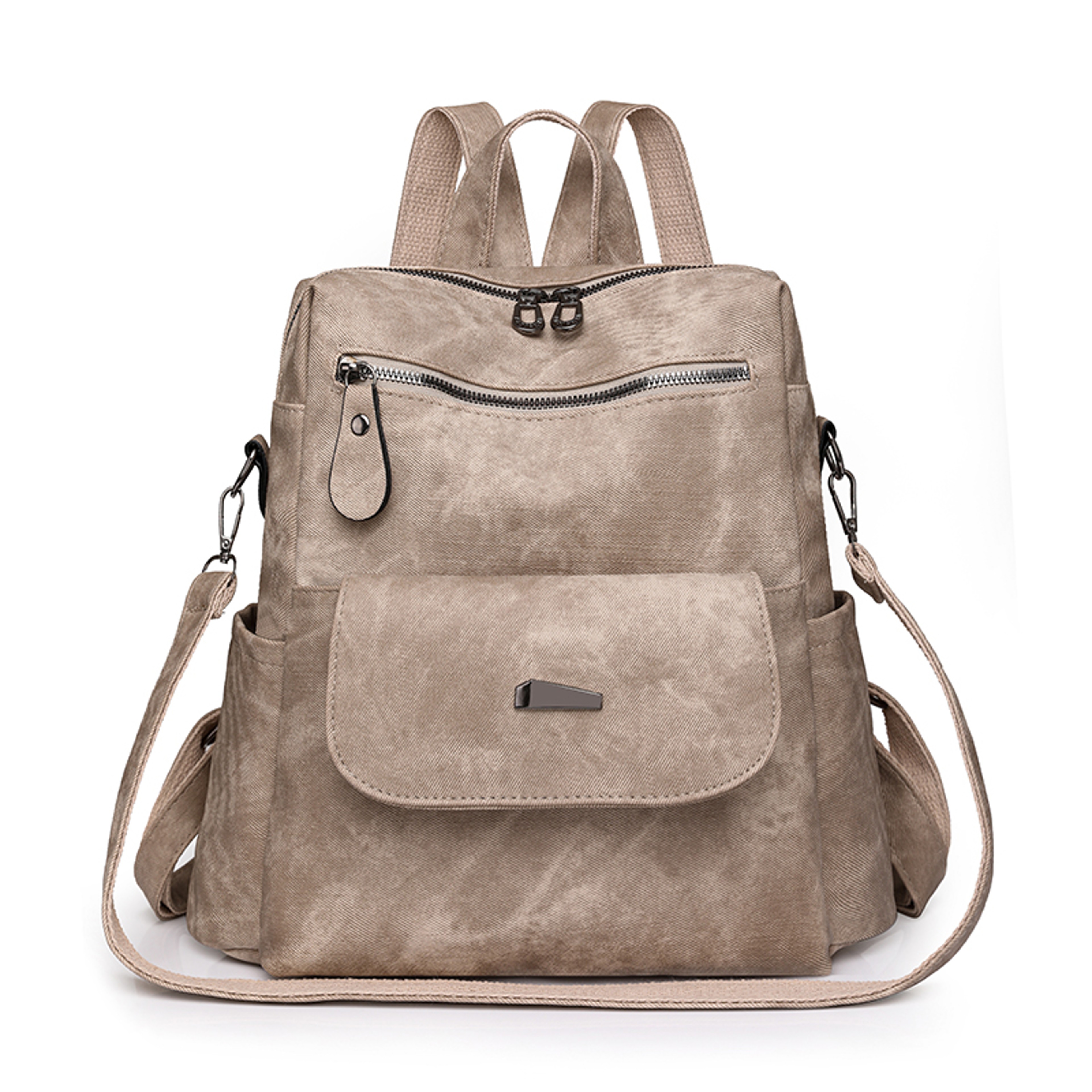 Urban Chic Leather Backpack Women Large Capacity Fashion Travel Backpack – view 9
