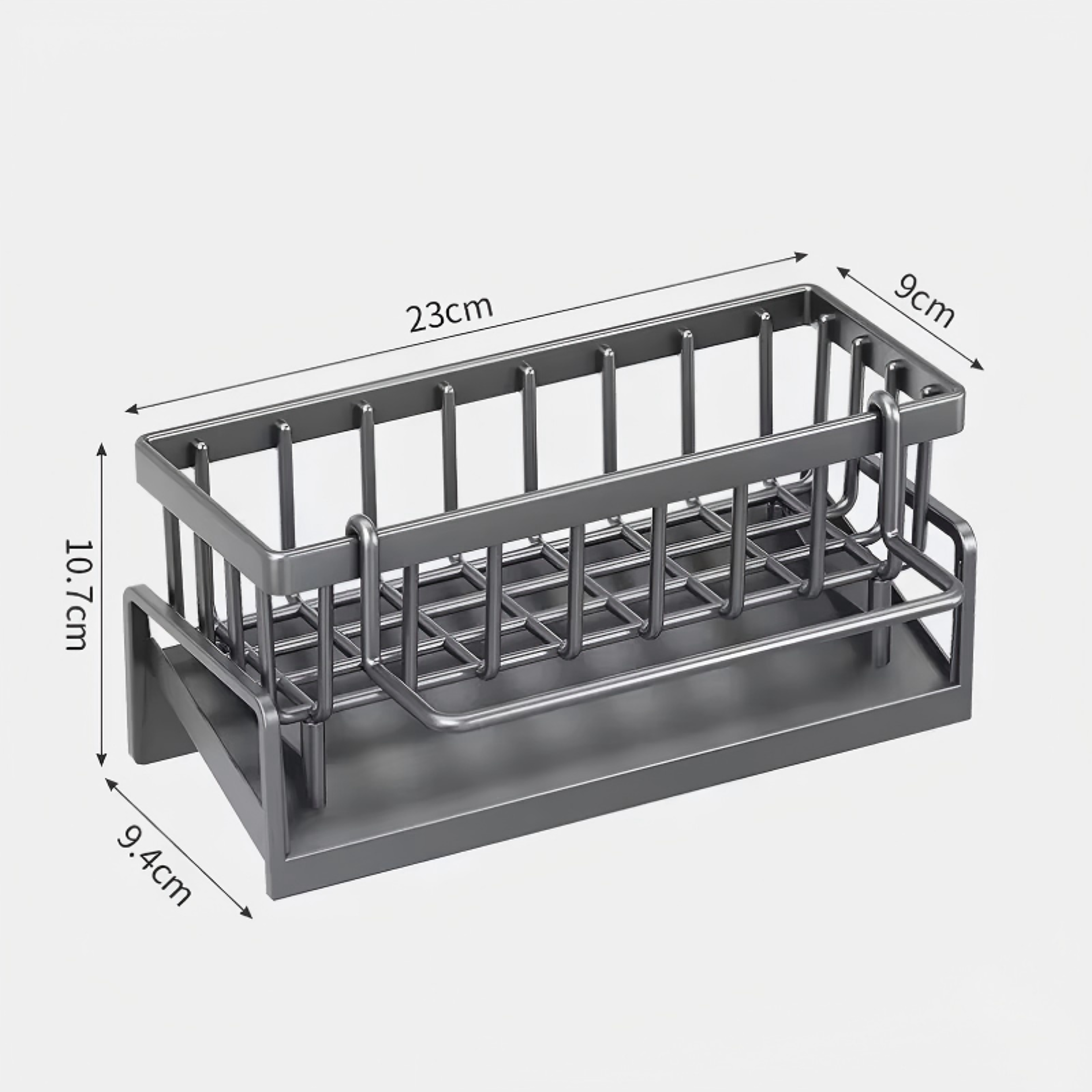 Tap Mounted Spice Rack With Drainage Sink Organizer Shelf For Compact Kitchen Storage 1