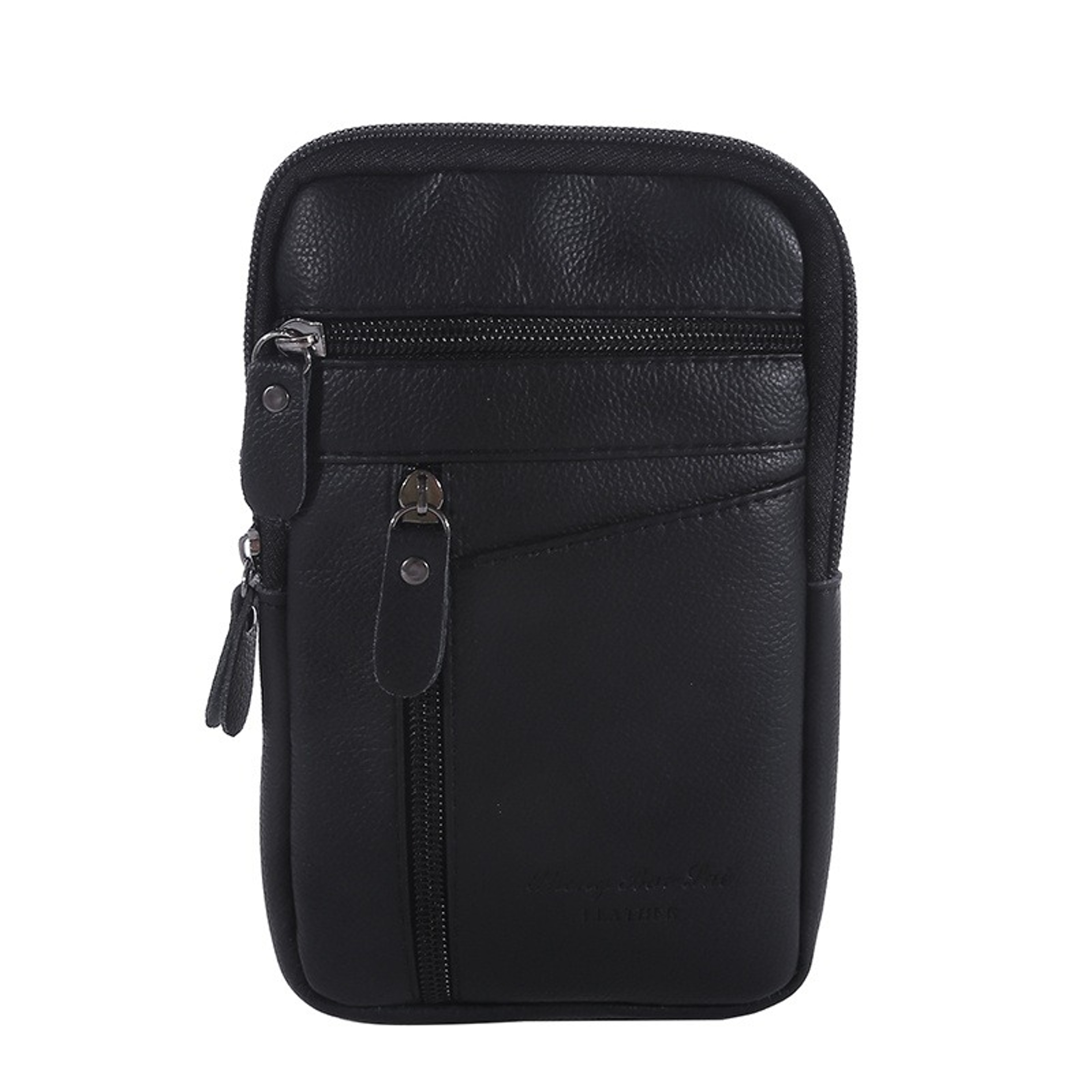 Leather Waist Bag for Men Crossbody Phone Holder Compact Outdoor Travel Belt Bag – view 4
