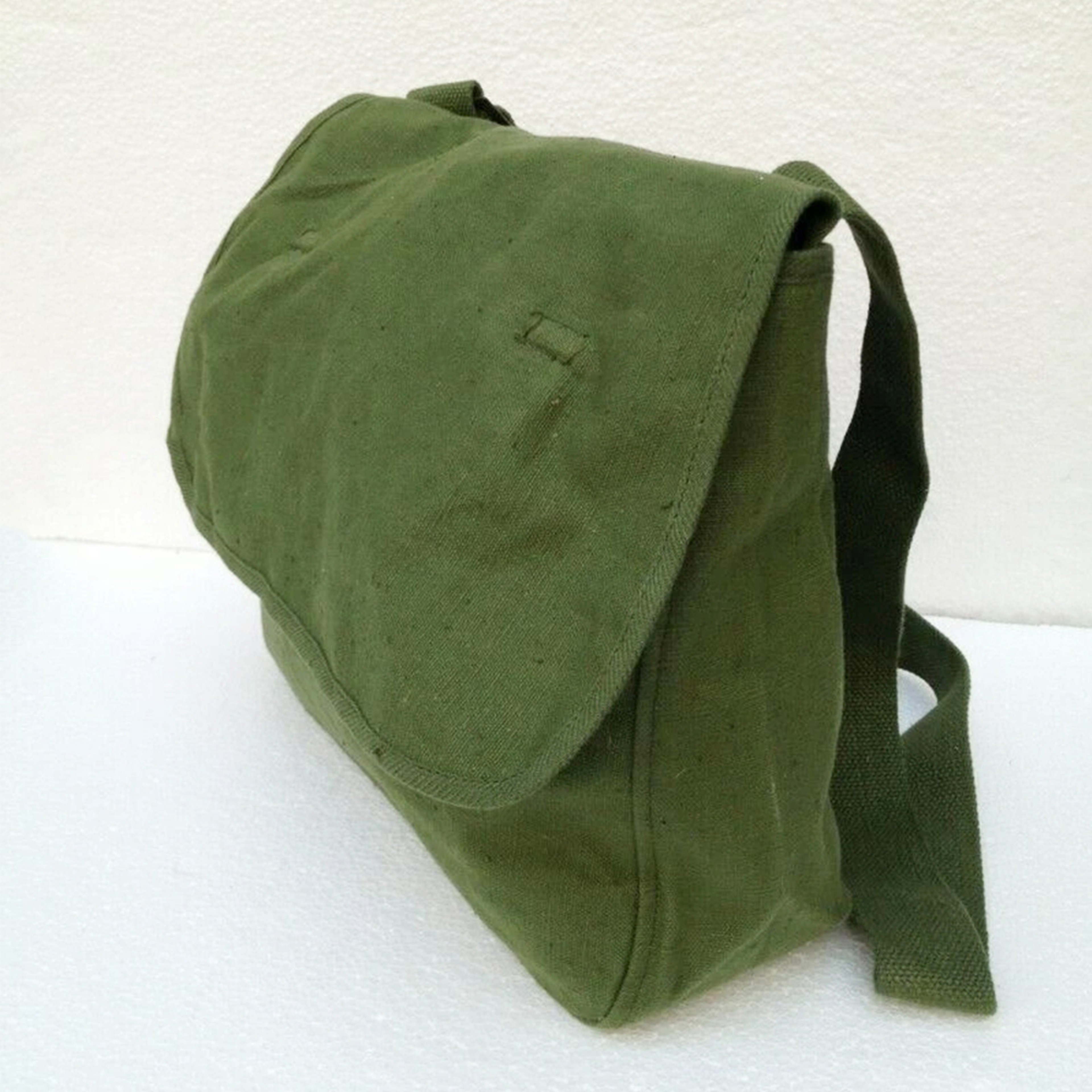 Vintage Canvas Military Messenger Bag Retro Army Satchel Shoulder Pack – view 2