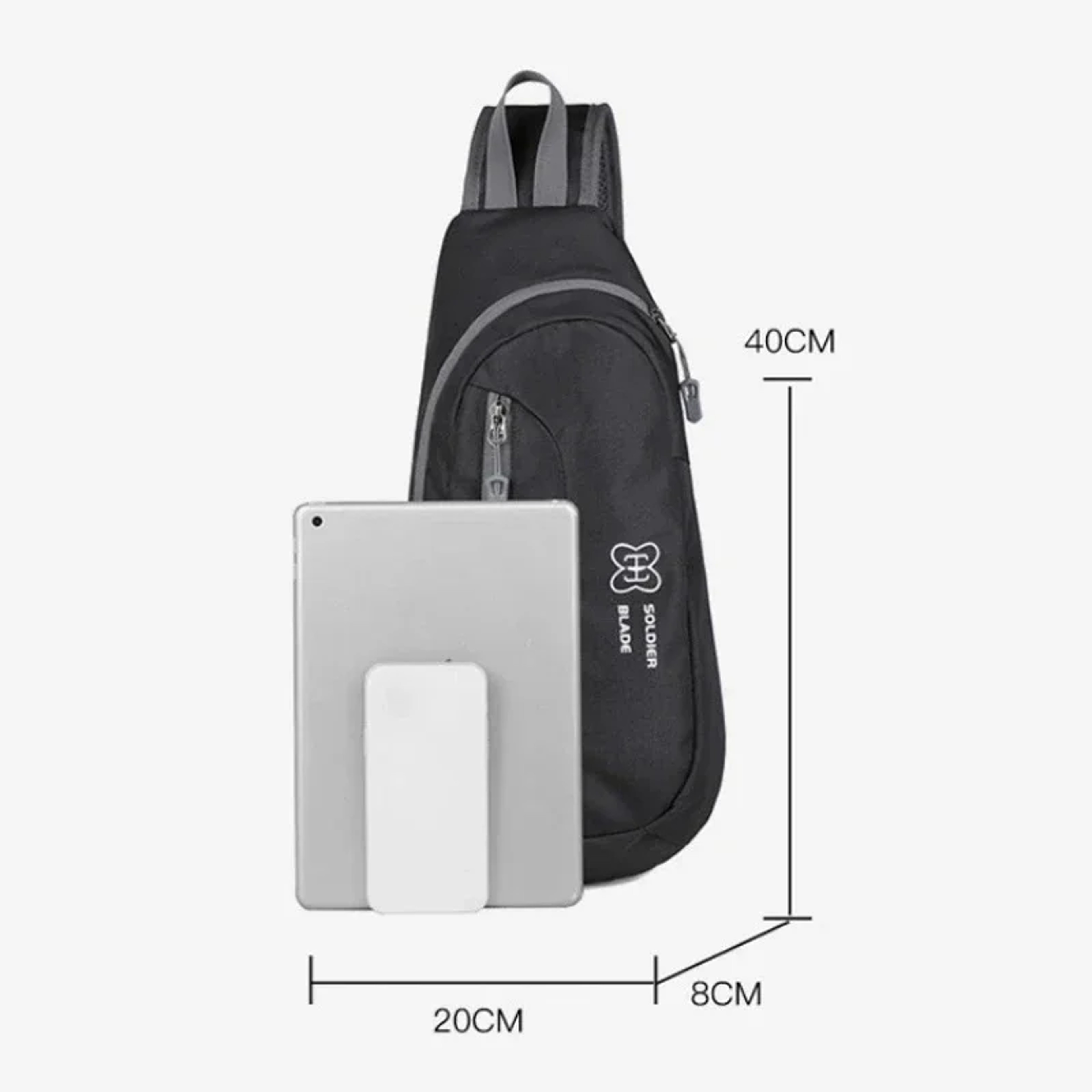 Outdoor Sling Chest Bag For Men And Women Lightweight Crossbody Backpack With Bottle Holder 1