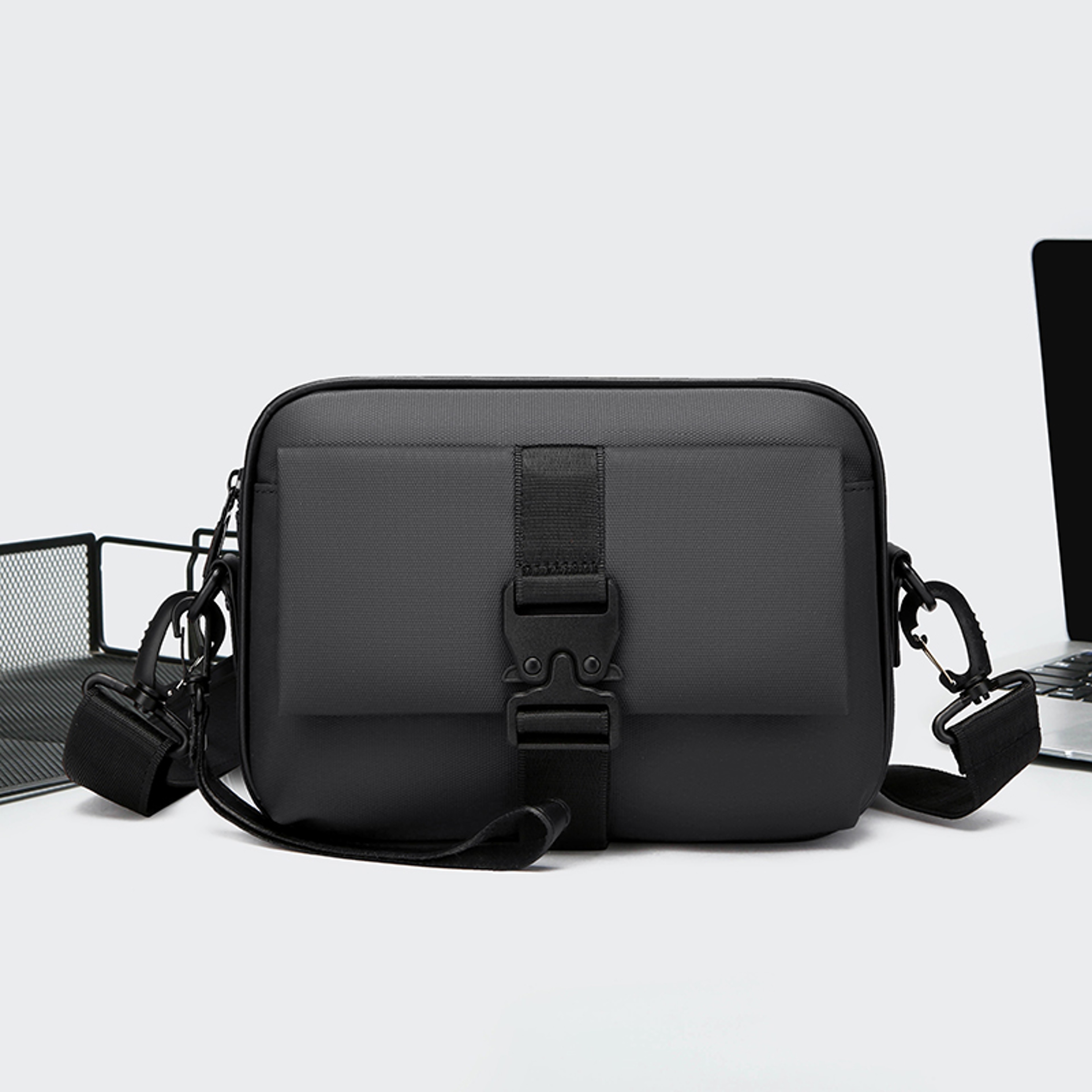 High Quality Mens Mini Shoulder Bag Soft PU Phone Clutch Crossbody 6