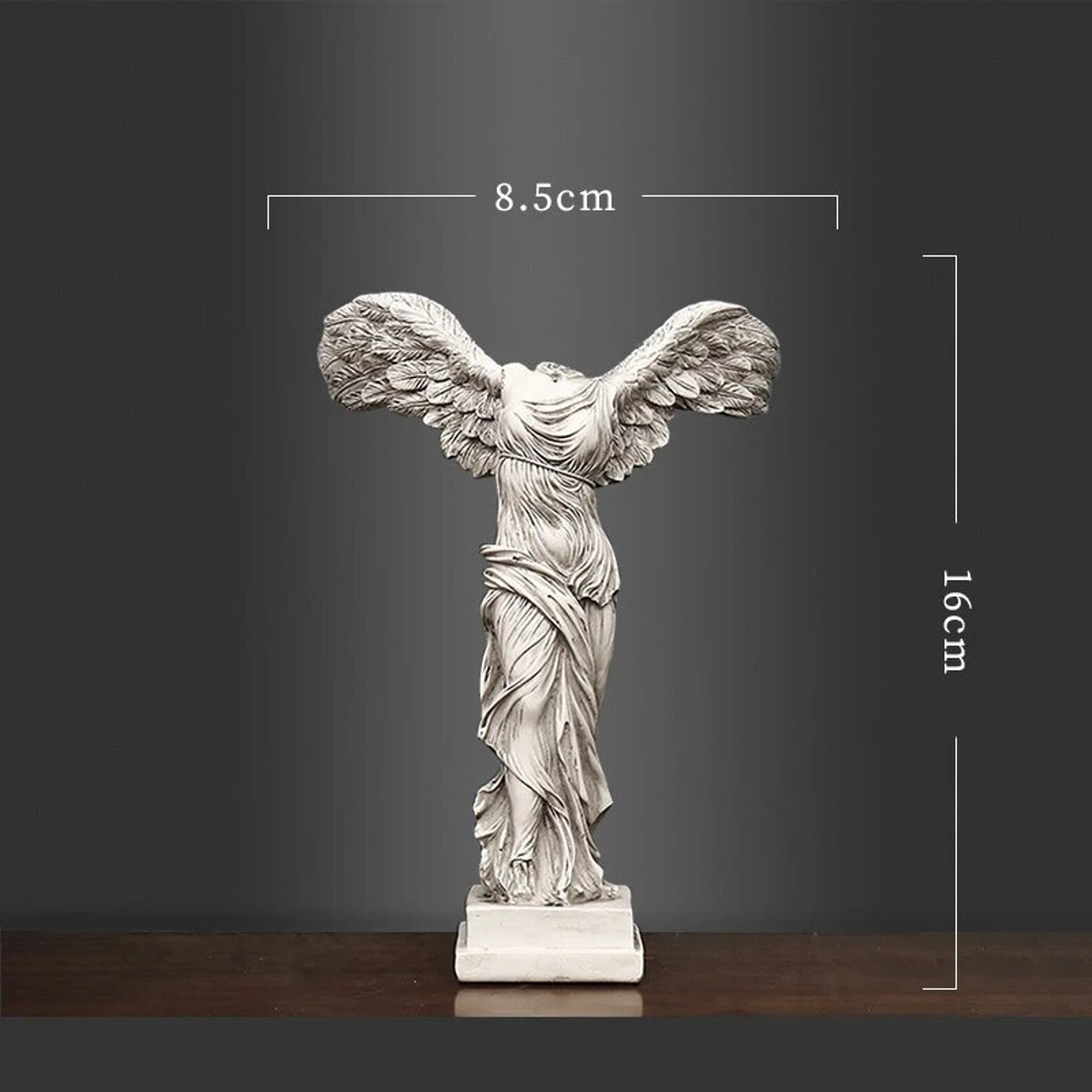 Winged Victory Goddess Statue: Retro Greek Office Desk Decoration for Living Room, Interior Shelf Decor & More – view 8