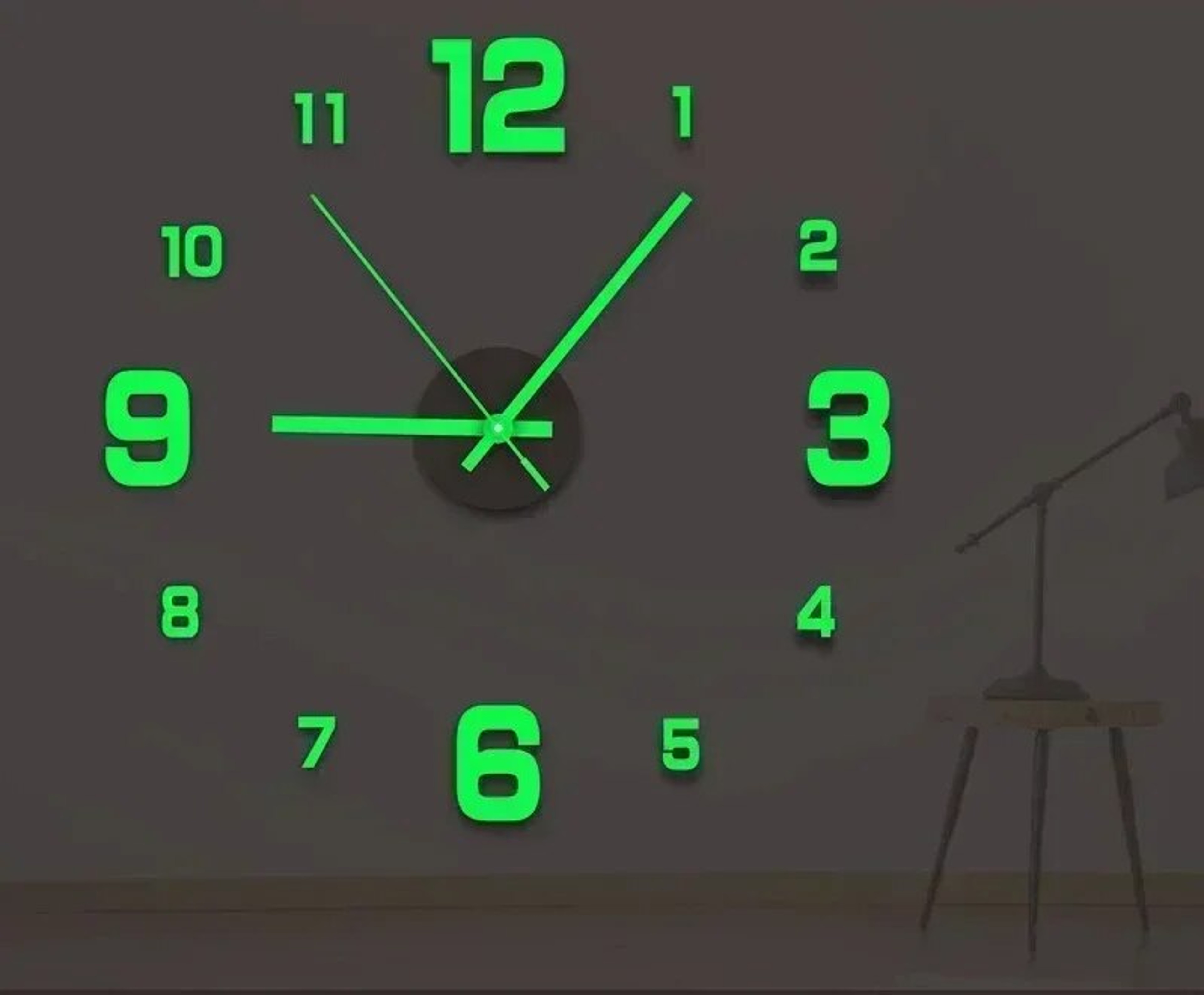 40cm Frameless Modern 3D Wall Clock Mirror Stickers | DIY Clock for Home, Office, Hotel, School Decoration – view 11