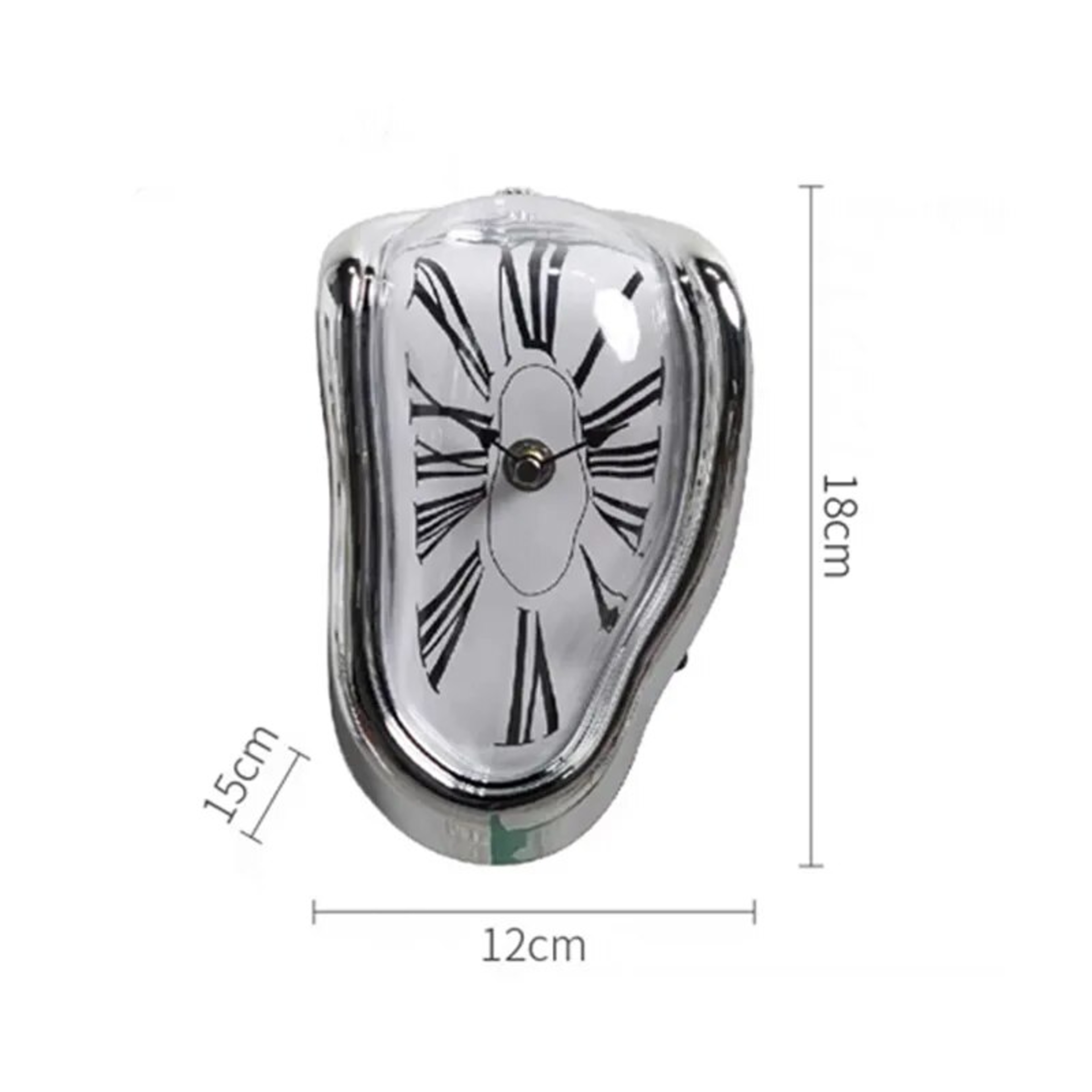 Surreal Melting Clock: Salvador Dali Style Wall Watch for Home, Office, Desk - Decorative & Unique Gift – view 6