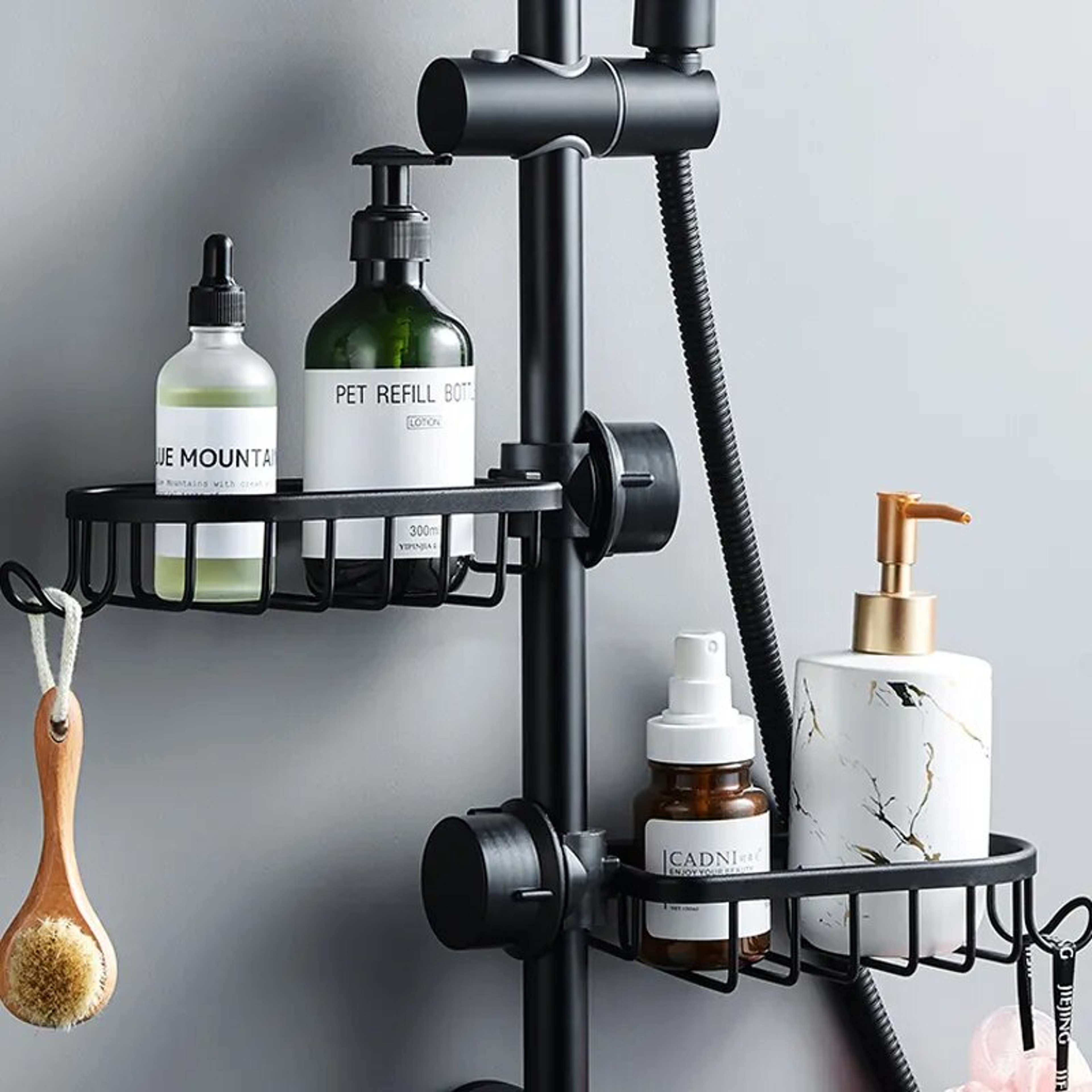 Bathroom Faucet Storage Rack: Shower Soap Holder & Organization Shelves – view 1