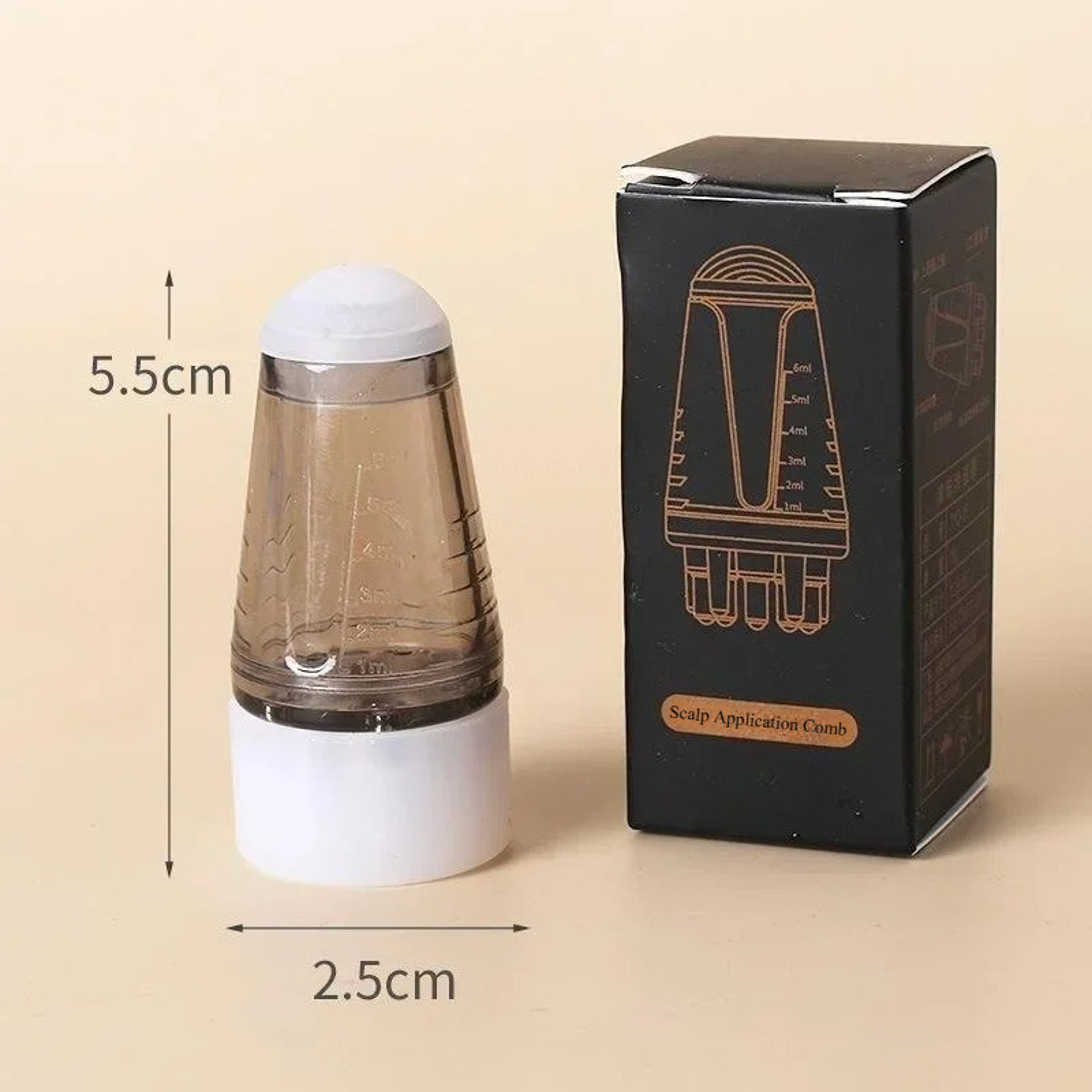 Hexagonal Oil Roller Ball Massage Comb, Scalp Applicator for Hair Regeneration & Relaxation, Styling Comb – view 6