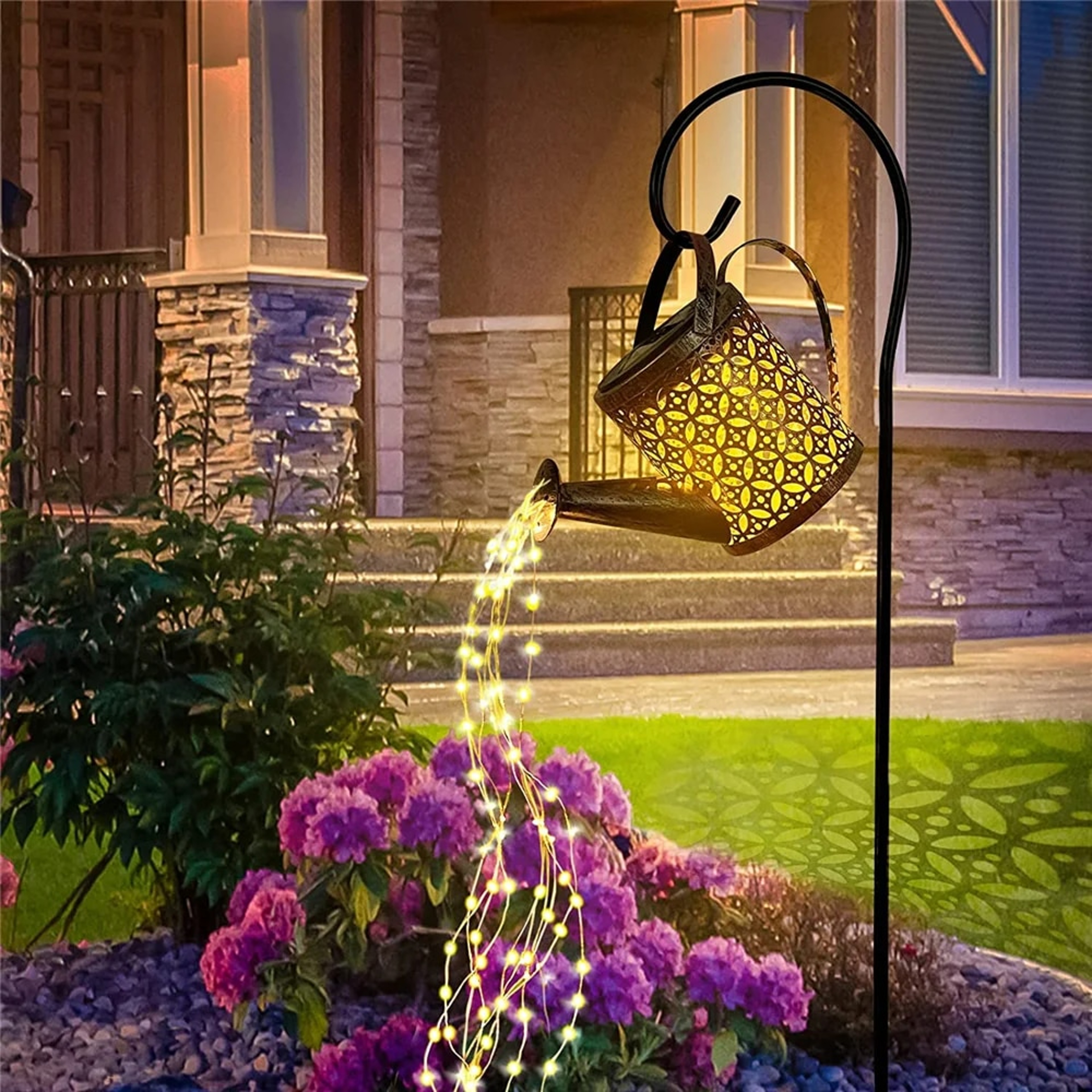 Solar Watering Can Light: Outdoor Garden Decor – view 2