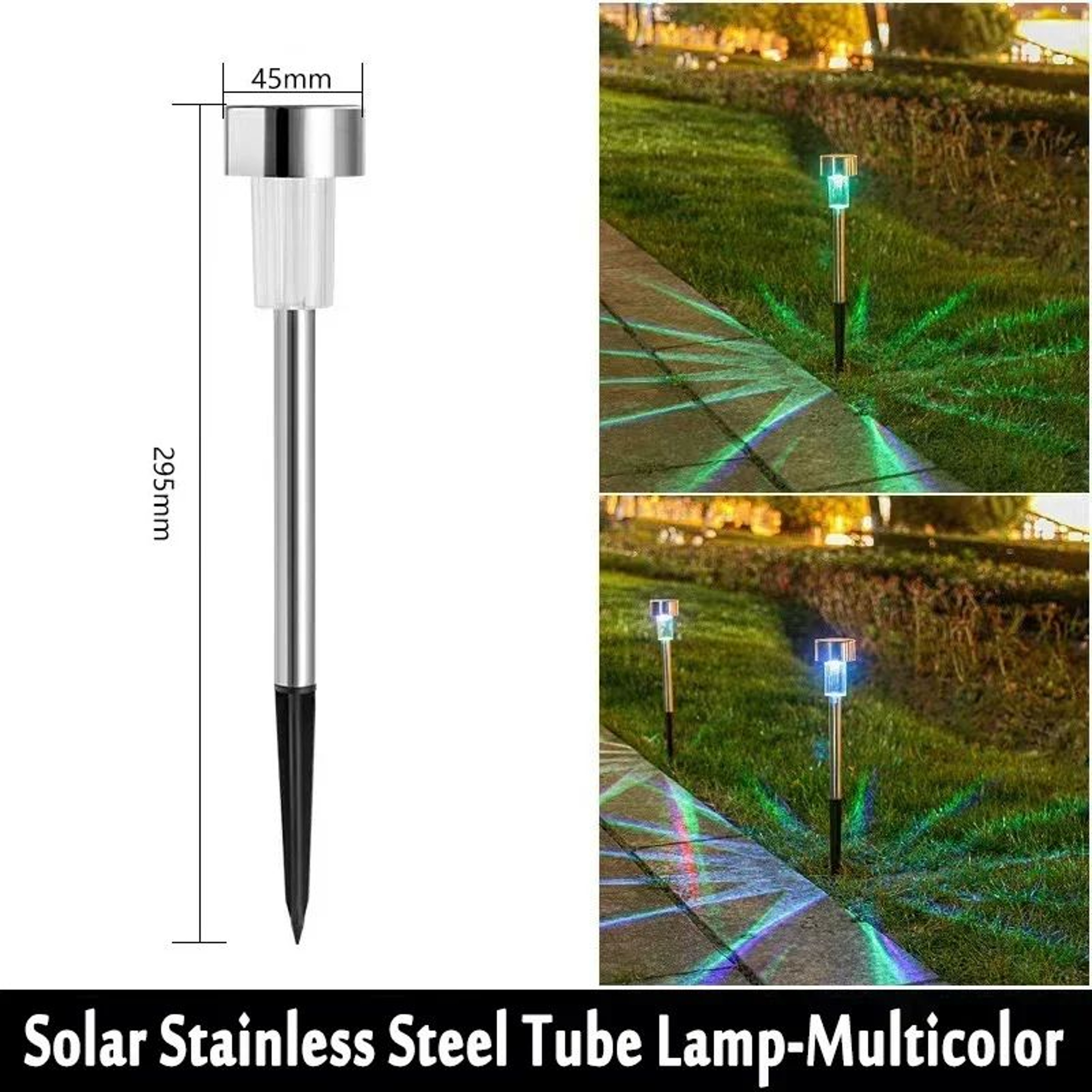 Outdoor Solar Garden Lights Waterproof LED Landscape Pathway Lamps For Yard Lawn Patio And Backyard 6