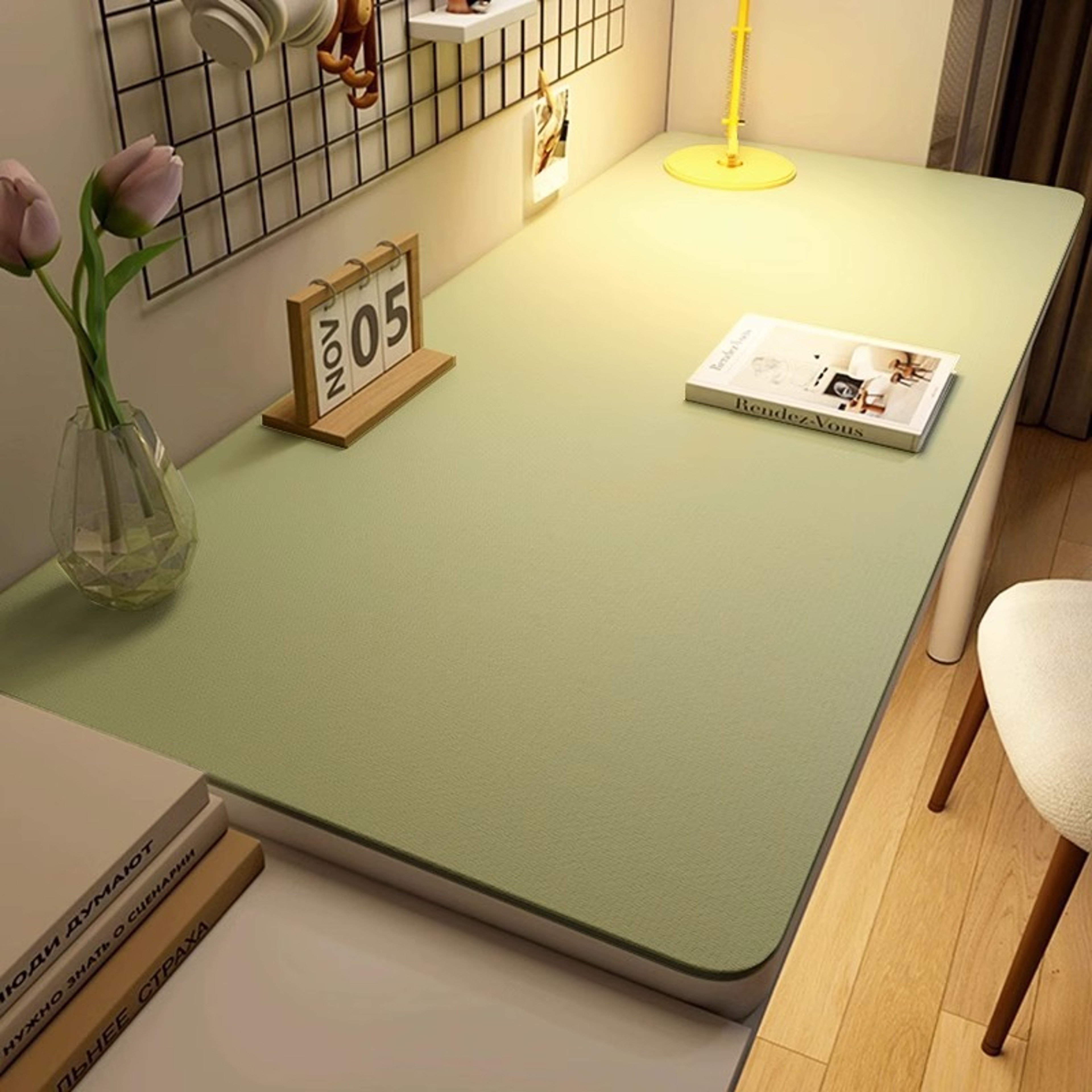 Large Leather Desk Mat Waterproof Table Protector AntiSlip Gamer Keyboard  Mouse Pad For Home  Offi 4