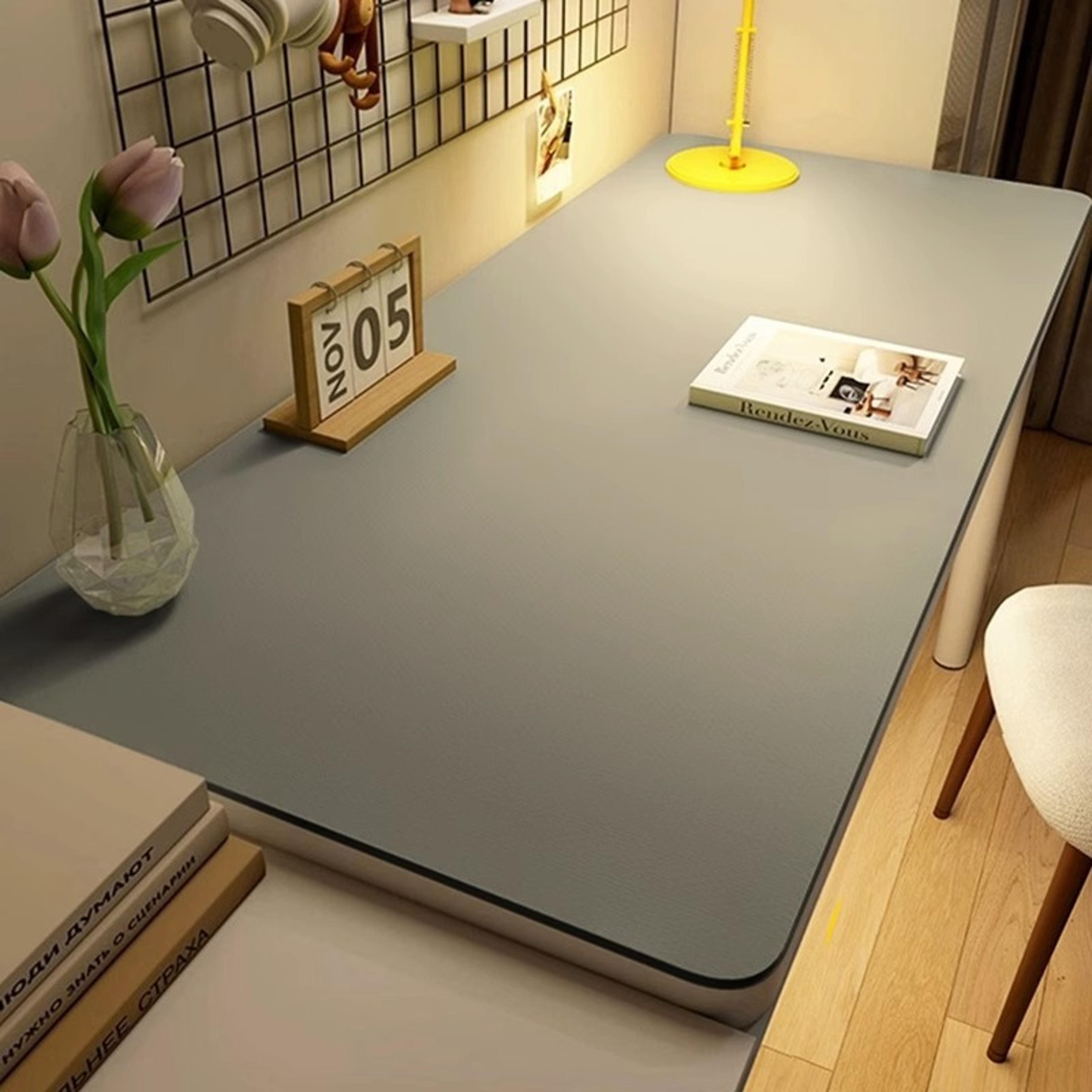 Large Leather Desk Mat Waterproof Table Protector AntiSlip Gamer Keyboard  Mouse Pad For Home  Offi 6