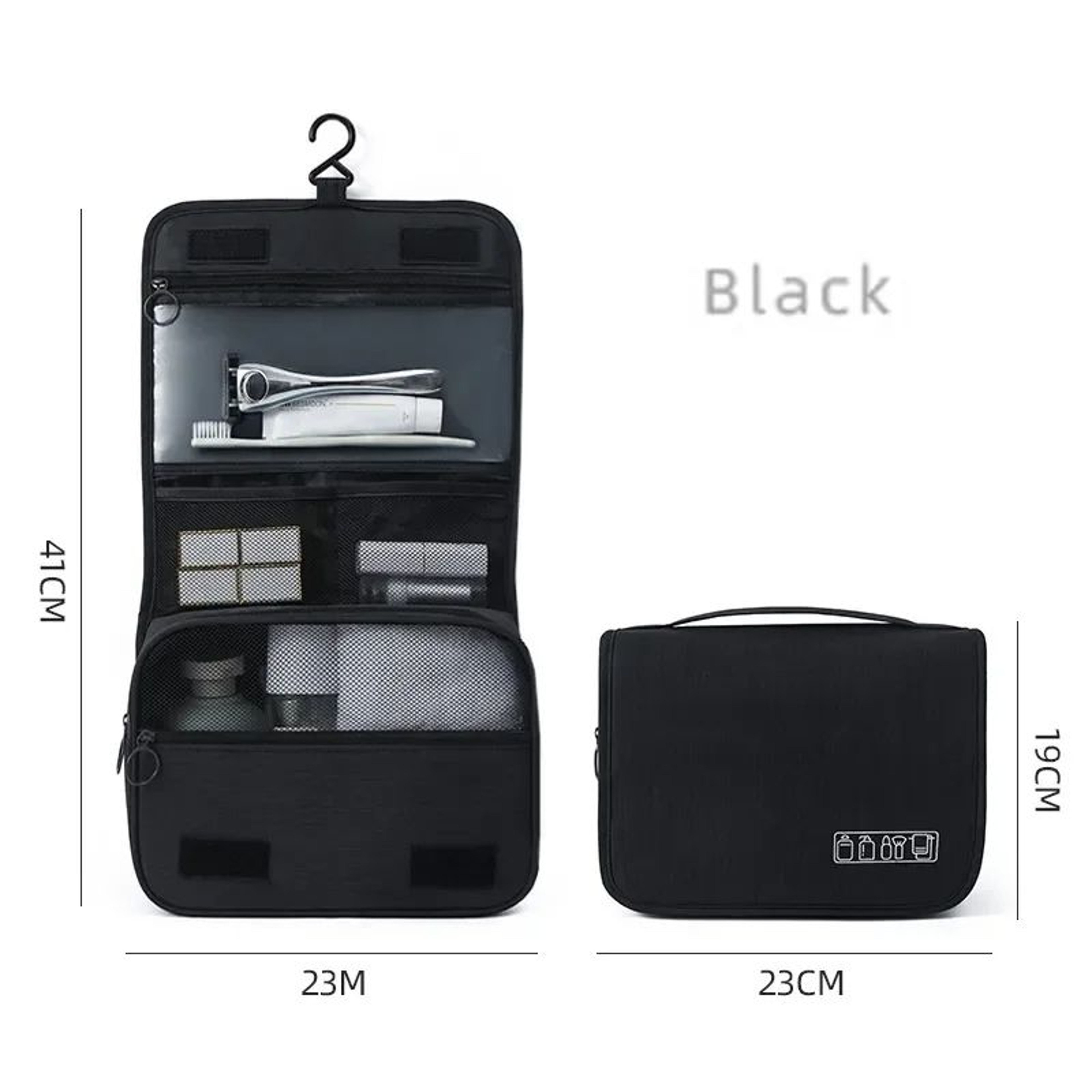 Men Waterproof Oxford Fabric Toiletries Organizer  Portable Travel Wash Pouch For Business  Cosmeti 6