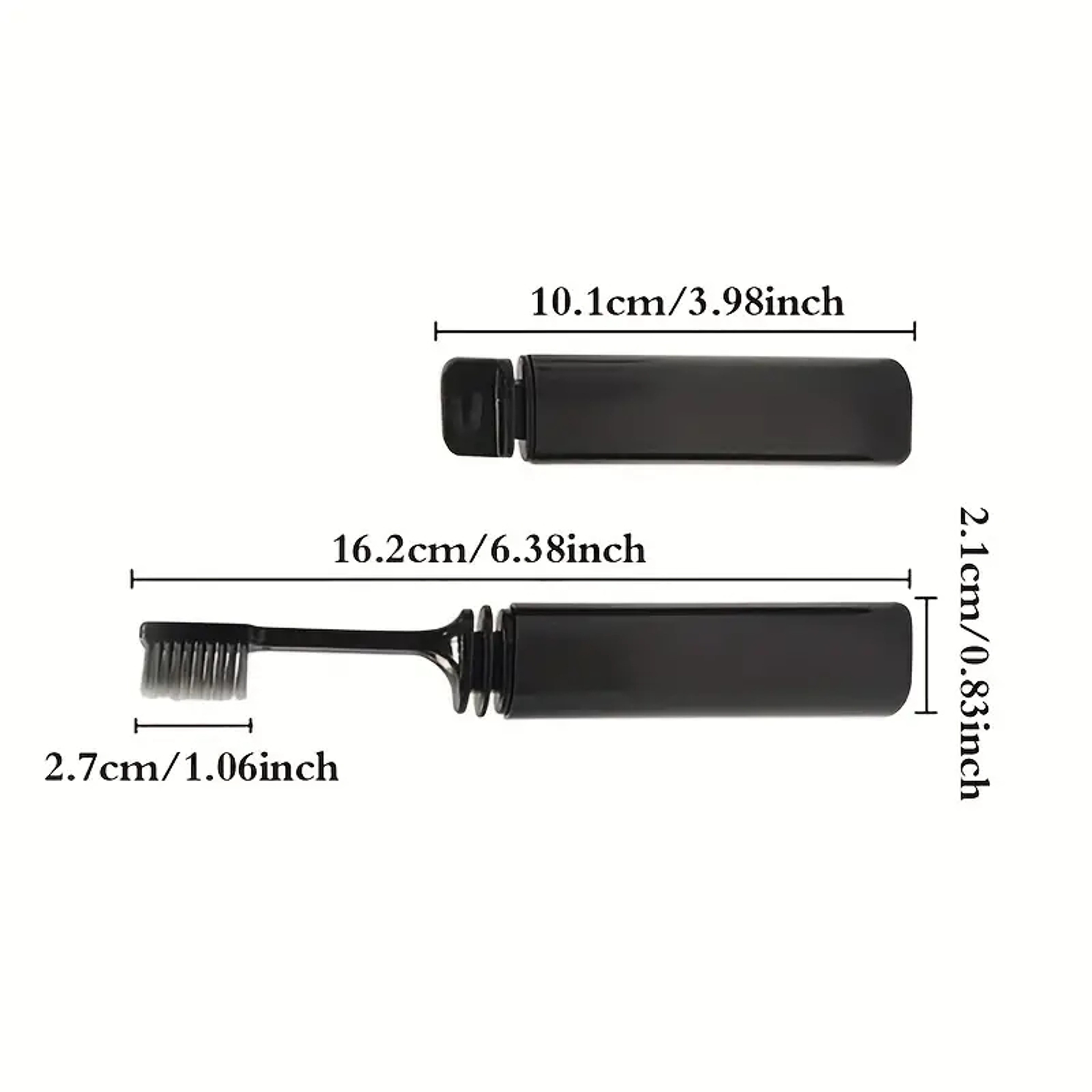 Folding Charcoal Travel Toothbrush, Compact, Portable, & Hygienic Toothbrush Ideal for Camping, Hiking & On-the-Go Oral – view 5
