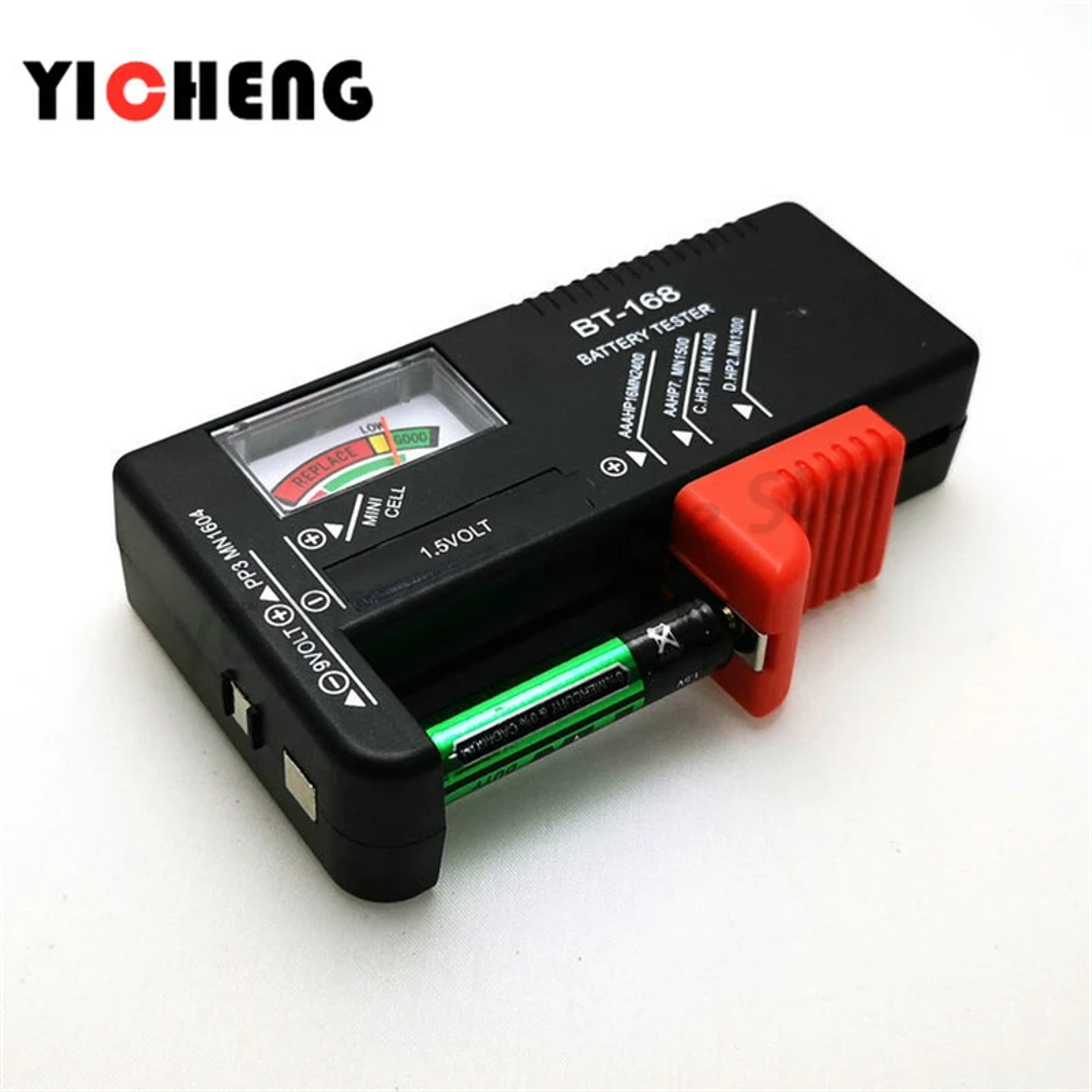 Battery Tester Digital BT-168 Battery Capacity Checker for AA AAA 9V C D Button Cell Batteries with Color Display – view 2