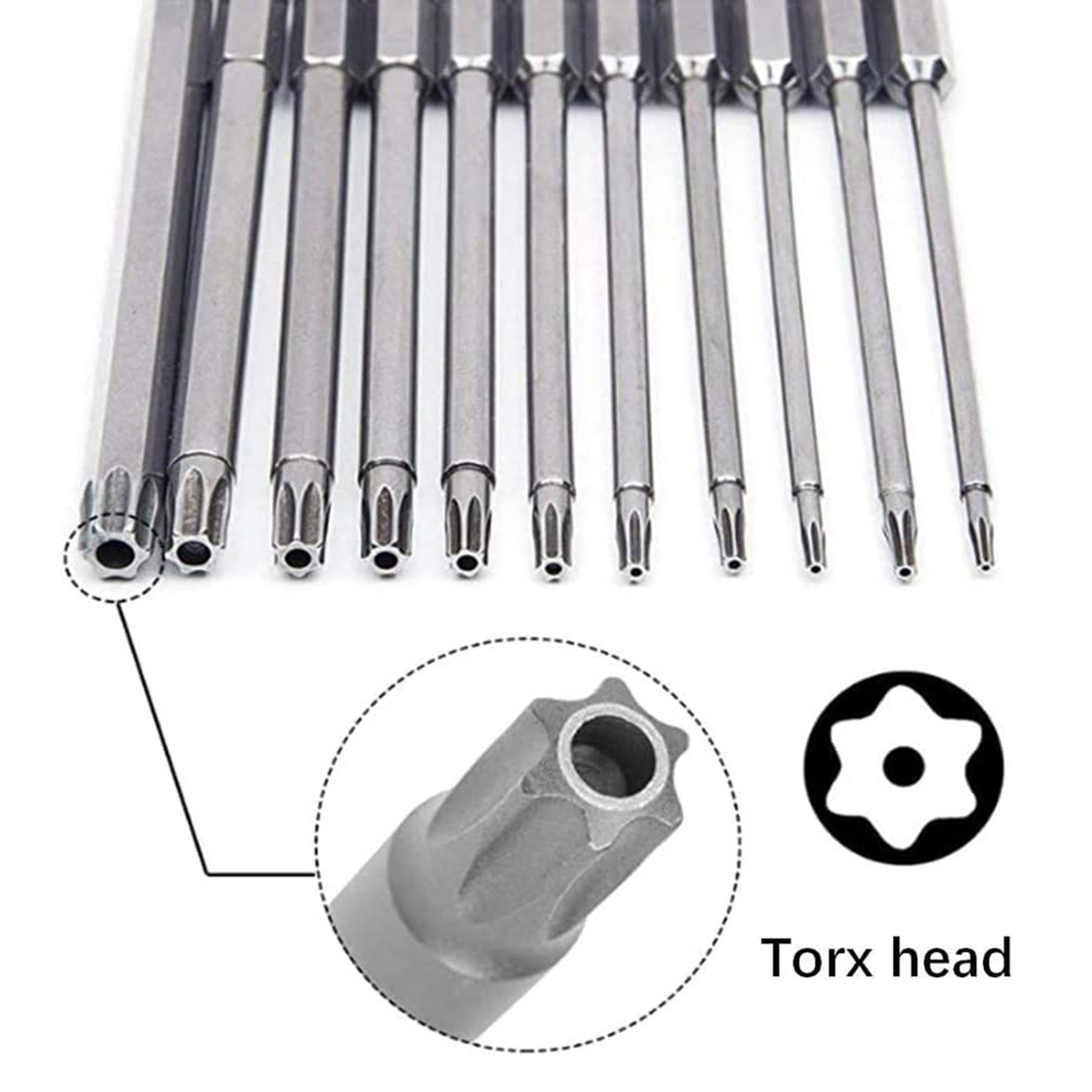 Magnetic Torx Bit Set S2 Steel Star Security Screwdriver Set for Shark Vacuum, Laptop, Phone & Electronics Repair – view 2