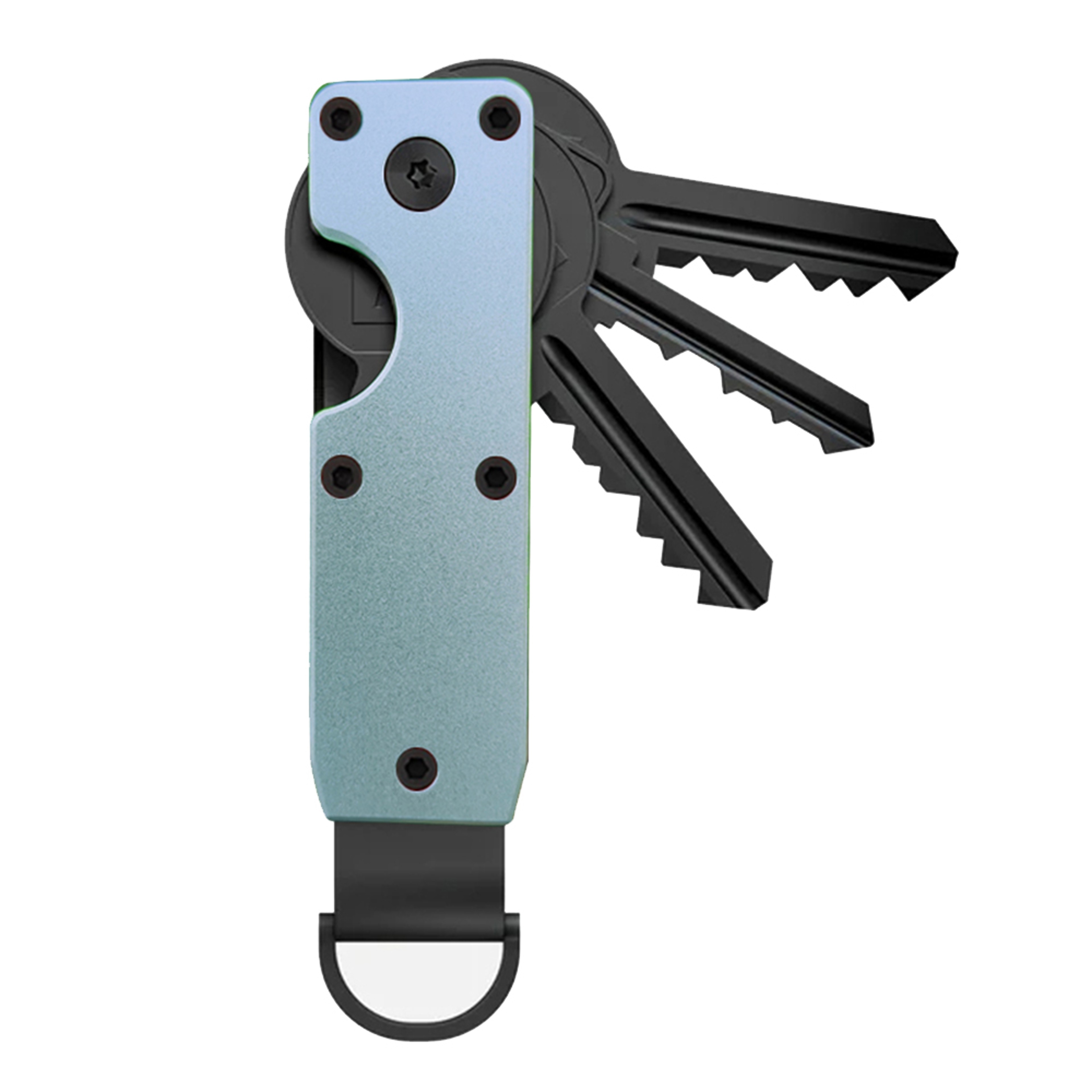 Minimalist Key Organizer Compact Holder, Durable Metal Key Chain Case | Pocket Key Holder for Keychain – view 16